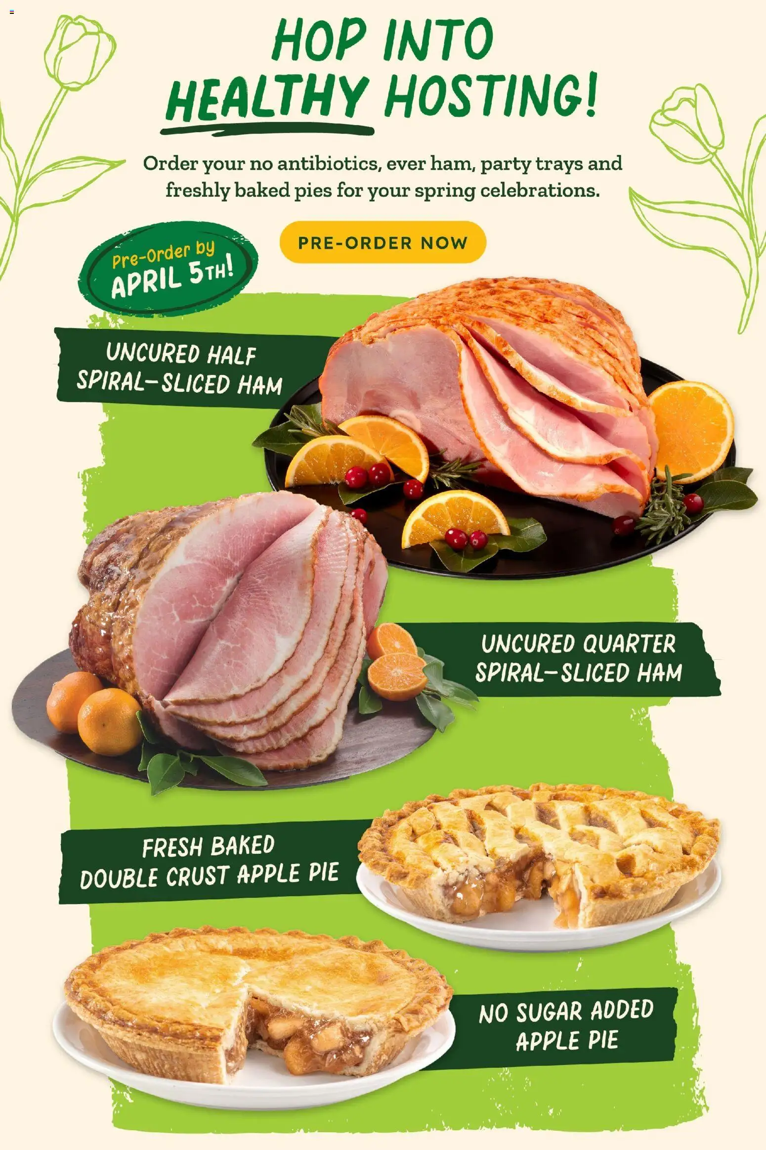 Sprouts Weekly Ad - valid from 25.03.2026 | Page: 5 | Products: Ham, Sugar, Apple Pie
