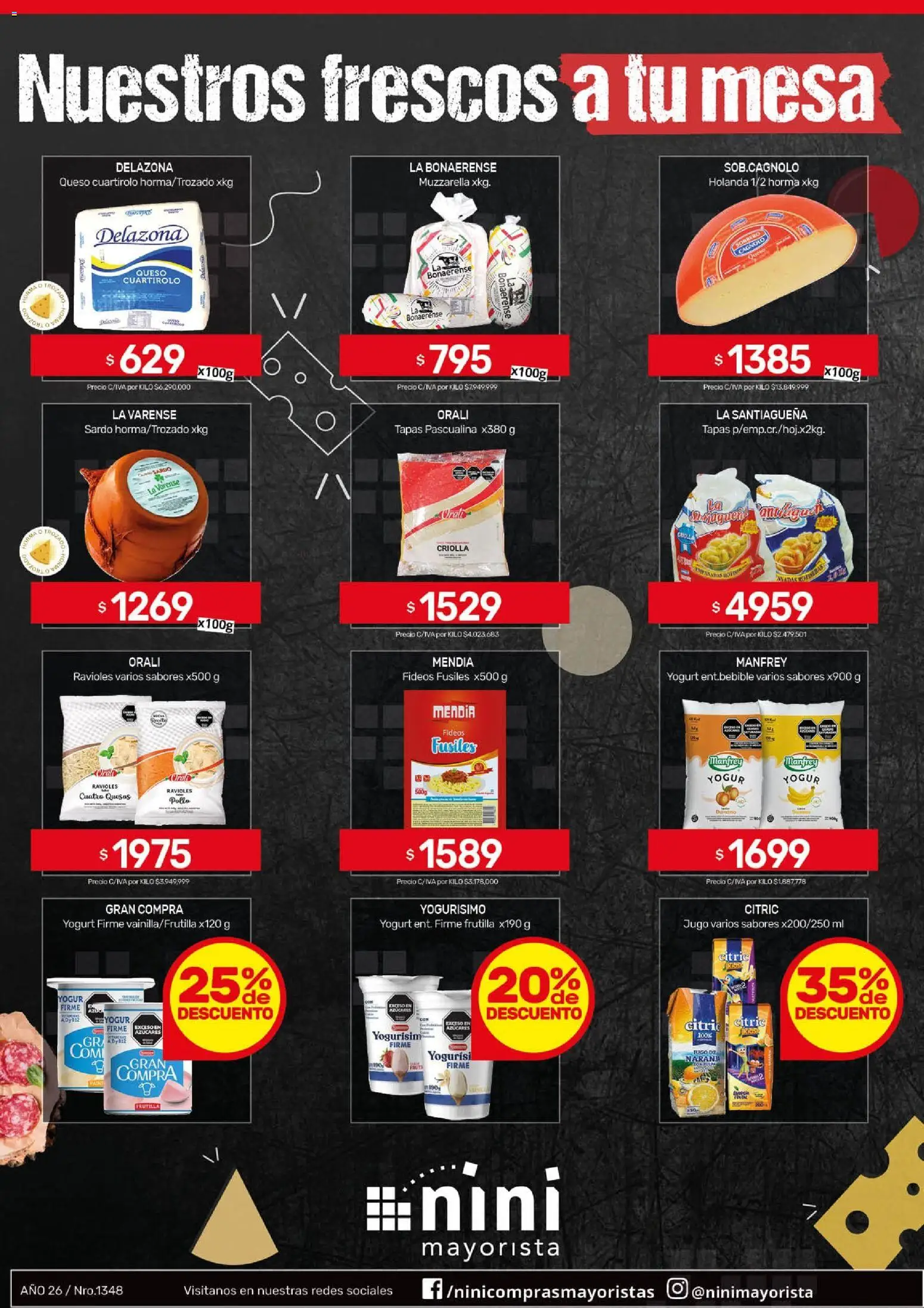 NINI Mayorista - Ofertas │ válido desde el 23.02.2026 | Página: 33 | Productos: Frutilla, Muzzarella, Jugo, Ravioles