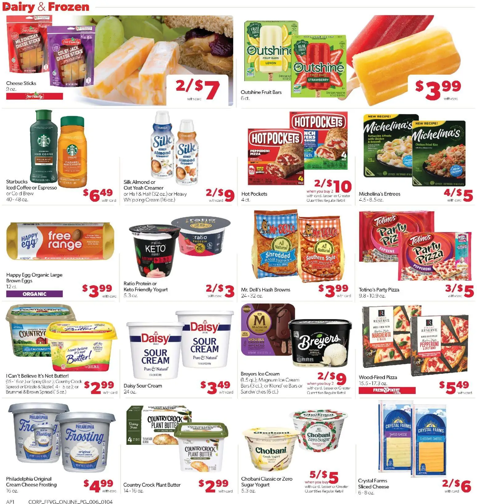 Family Fare Weekly Ad - MI - valid from 04.01.2026 | Page: 10 | Products: Cheese, Rice, Sour cream, Ice cream