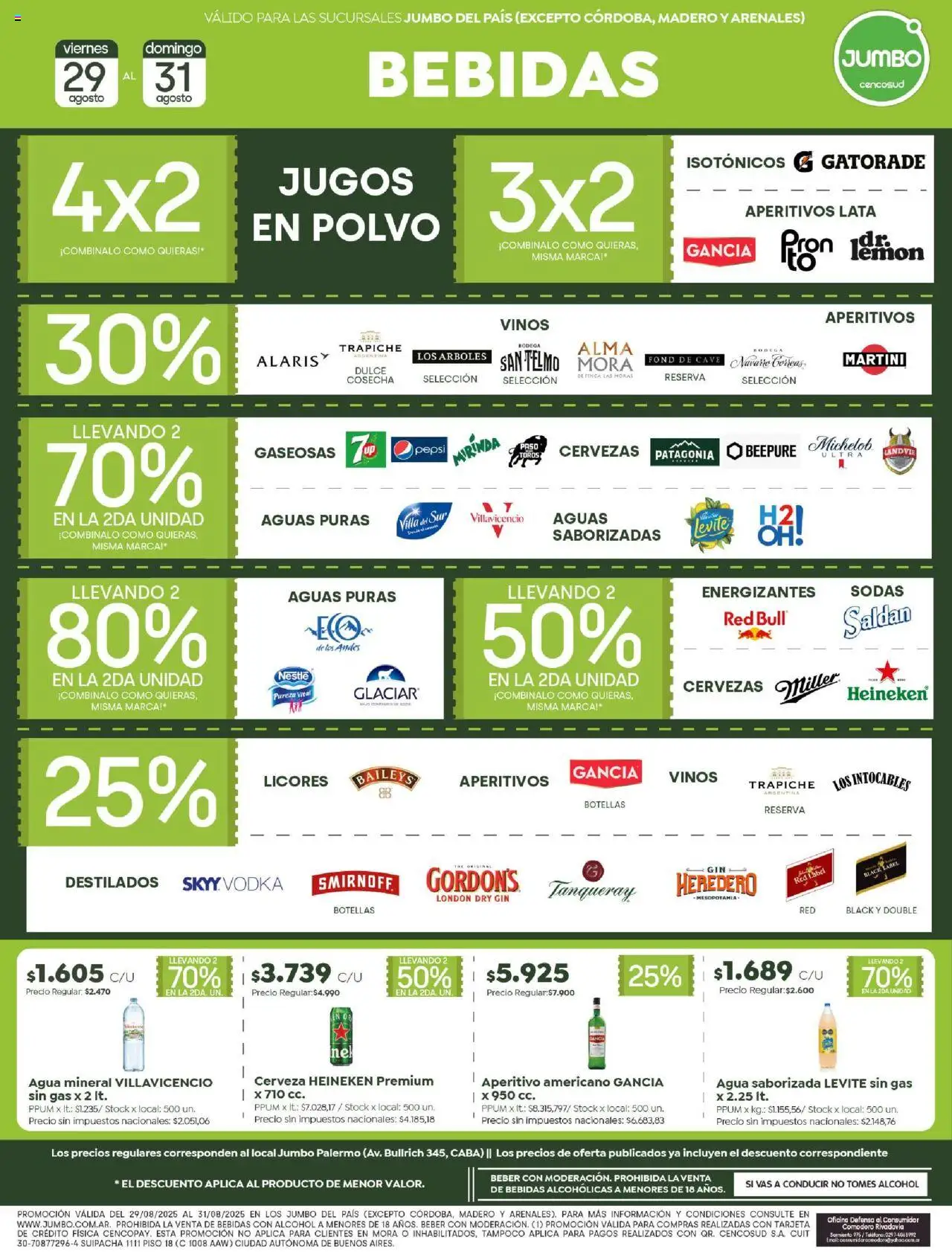 Jumbo - Ofertas | Comodoro │ válido desde el 29.08.2025 | Página: 5 | Productos: Vodka, Polvo, Gin, Cerveza