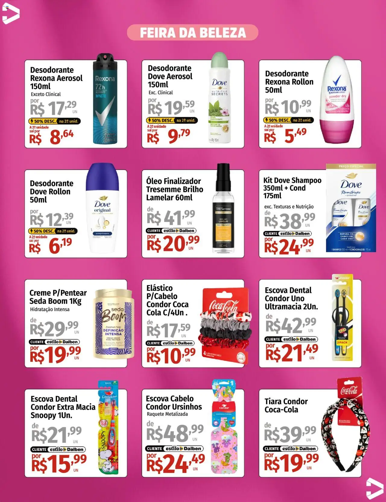 Supermercado Dalben Folheto - válido de 17.10.2025 | Página: 3 | Produtos: Condicionador, Óleo, Creme, Rexona