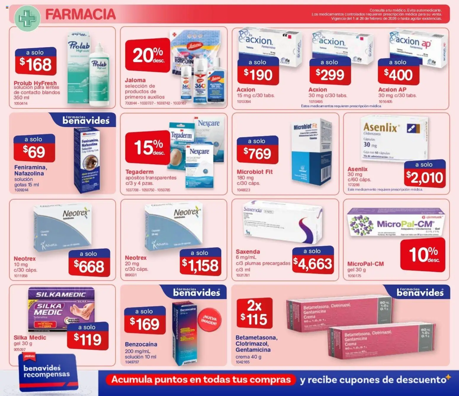 Nuevas ofertas de Farmacia Benavides válidas en toda la República Mexicana desde el 01.01.2026. ¡Encuentra las mejores ofertas en Farmacia Benavides catálogo! | Página: 8