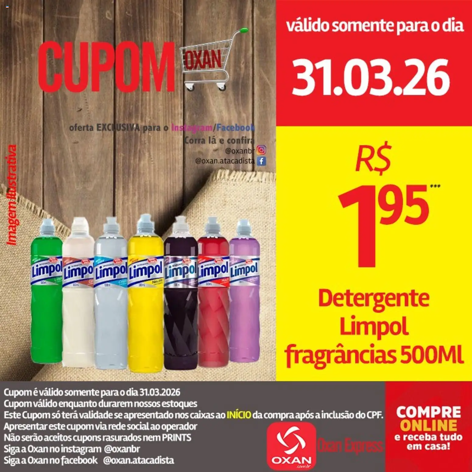 Oxan Atacadista Folheto - válido de 31.03.2026 | Página: 21 | Produtos: Detergente
