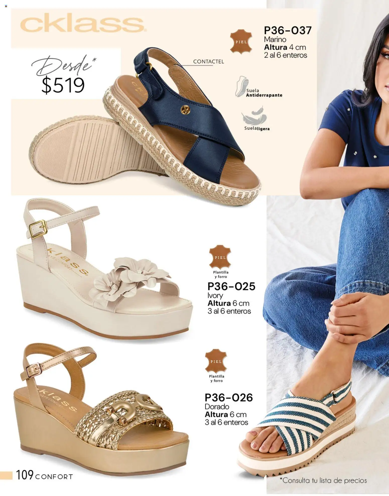 Nuevas ofertas de Cklass válidas en toda la República Mexicana desde el 05.03.2026. ¡Encuentra las mejores ofertas en Cklass catálogo Complemento Verano Calzado! | Página: 114