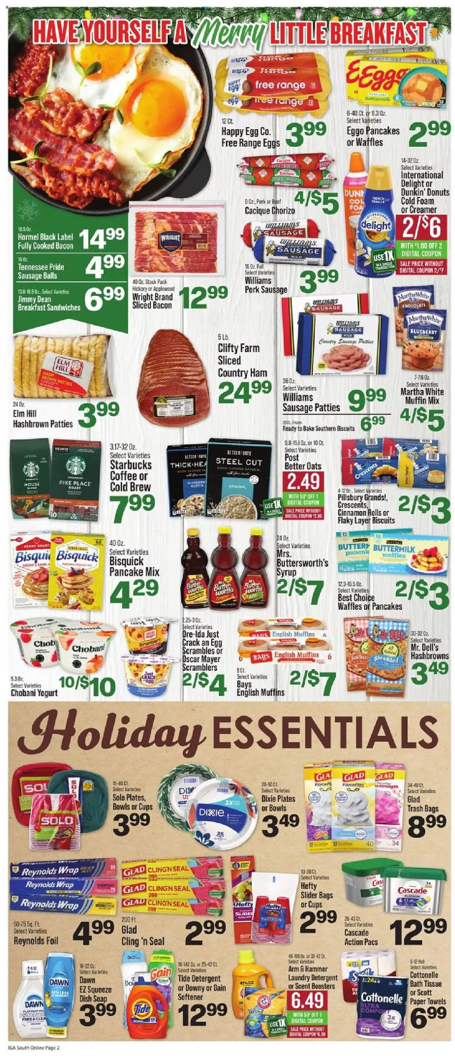 IGA Weekly Ad - valid from 10.12.2025 | Page: 6 | Products: Yogurt, Chocolate, Ham, Beef