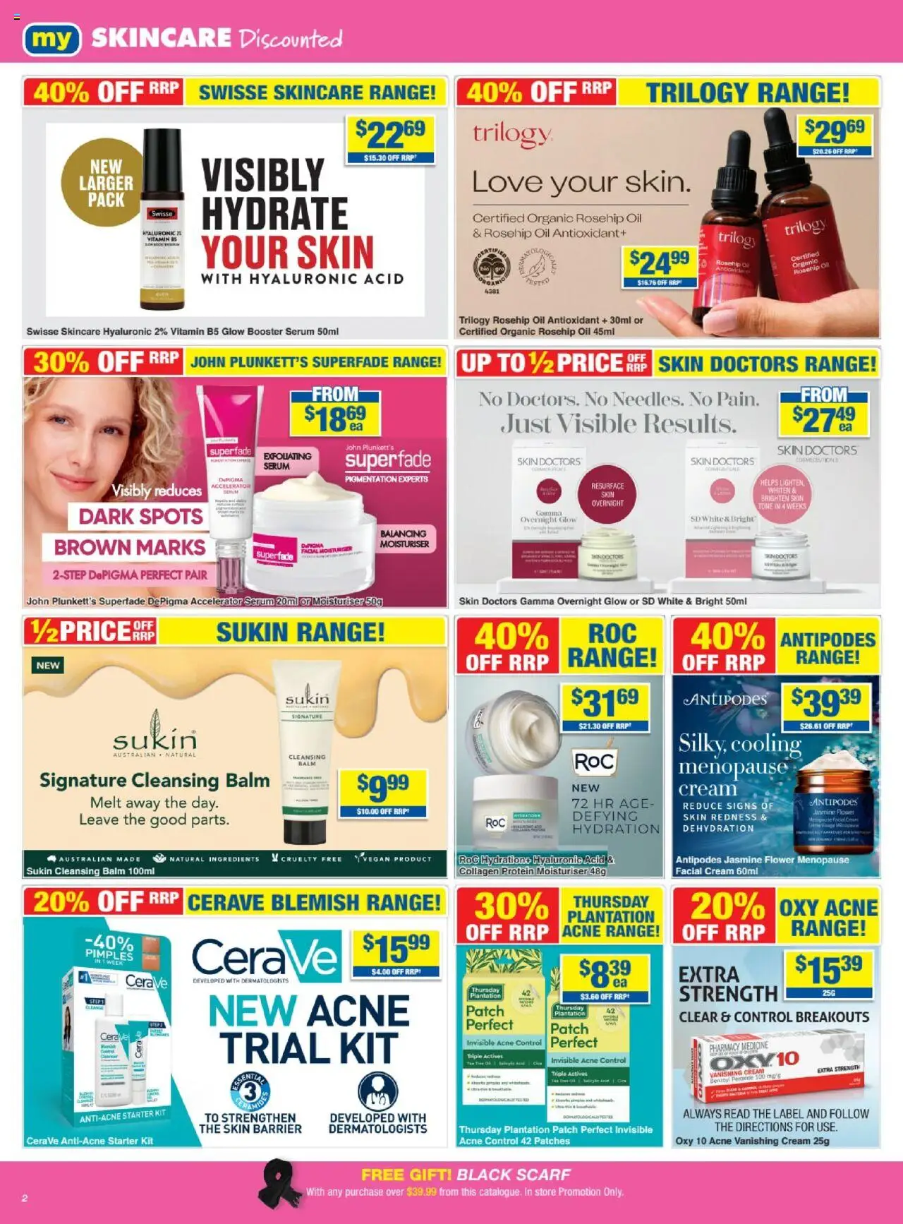 My Chemist catalogue - valid from 26.06.2025 | Page: 2 | Products: Oil, Cream, Blemish, Scarf