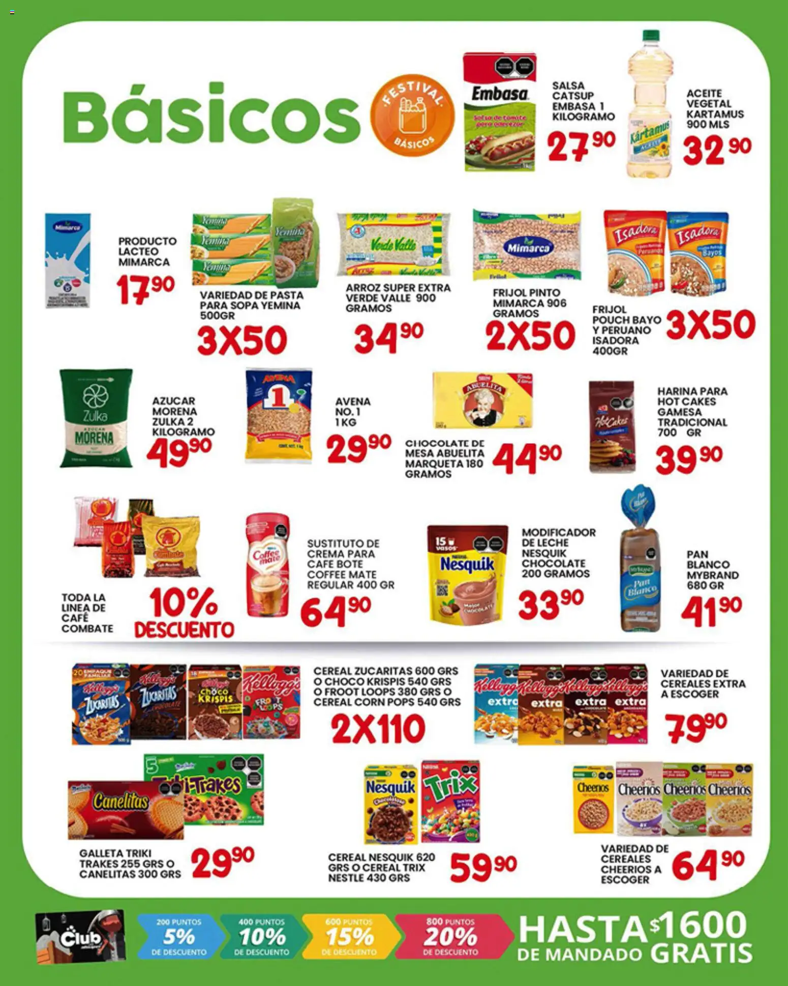 Nuevas ofertas de Alsuper válidas en toda la República Mexicana desde el 09.01.2026. ¡Encuentra las mejores ofertas en Alsuper folleto Zacatecas! | Página: 2 | Productos: Avena, Leche, Chocolate, Mesa