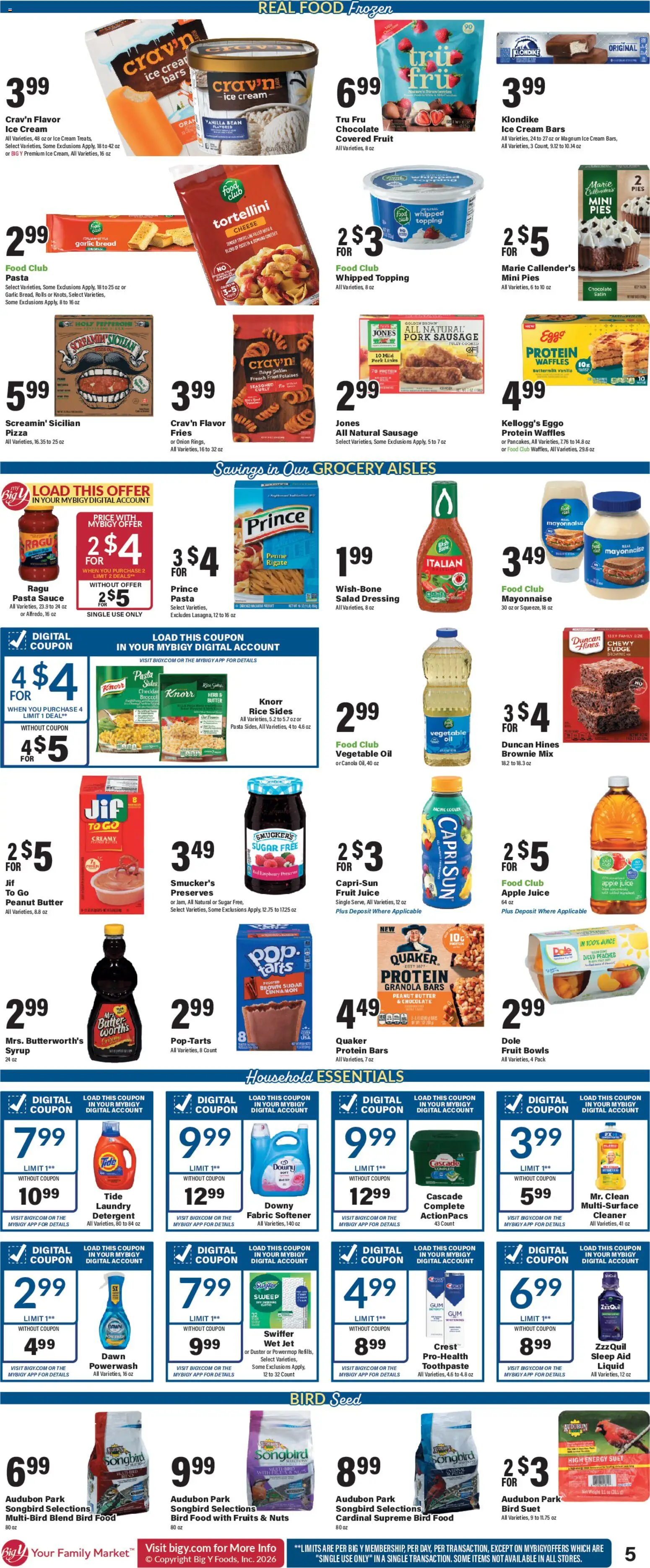 Big Y Weekly Ad - valid from 01.01.2026 | Page: 8 | Products: Rice, Nuts, Cream, 2人掛けソファ