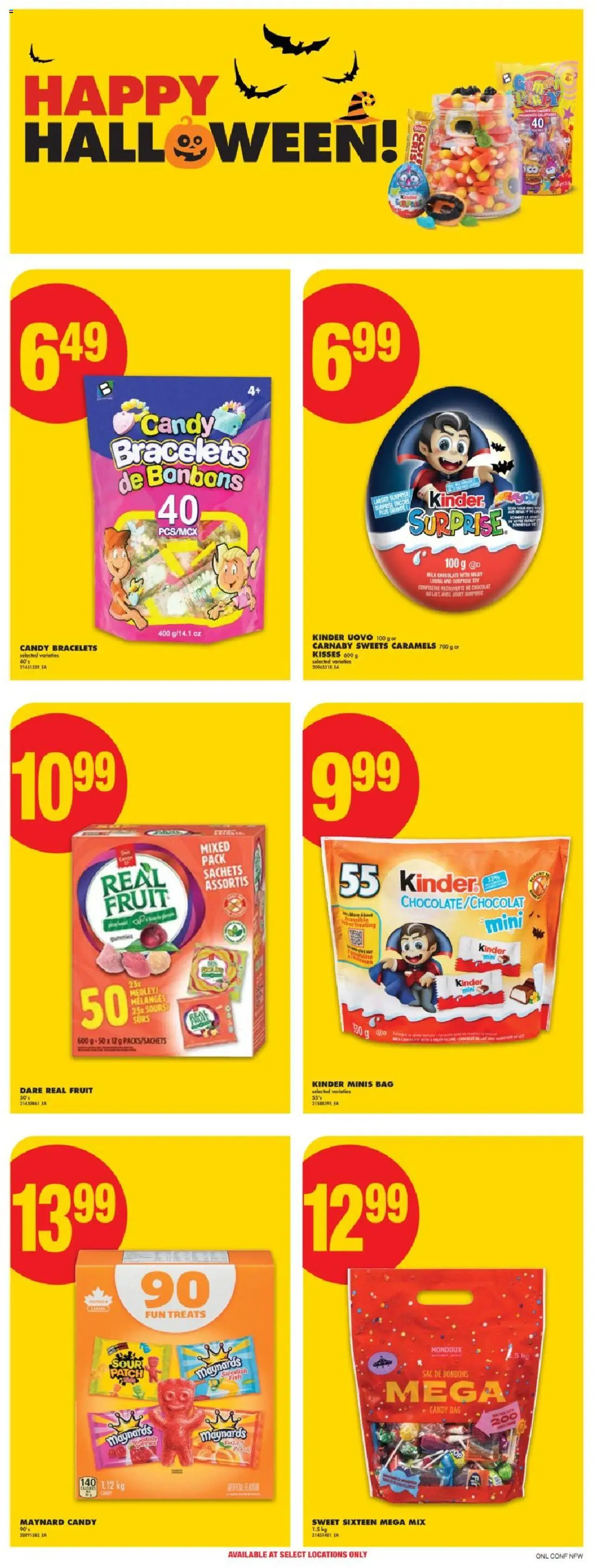 No Frills flyer valid from 09.10.2025 | Page: 8 | Products: Fish, Bag, Milk, Chocolate