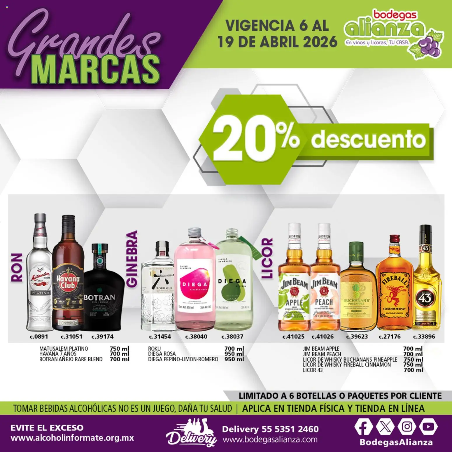 Nuevas ofertas de Bodegas Alianza válidas en toda la República Mexicana desde el 06.04.2026. ¡Encuentra las mejores ofertas en Bodegas Alianza catálogo Grandes Marcas! | Página: 8