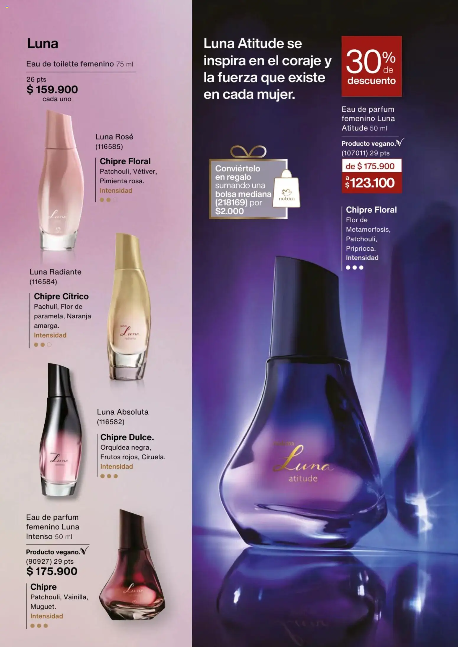 Natura revista - valida desde el 01.03.2026 | Página: 30 | Productos: Pimienta, Bolsa, Eau de toilette