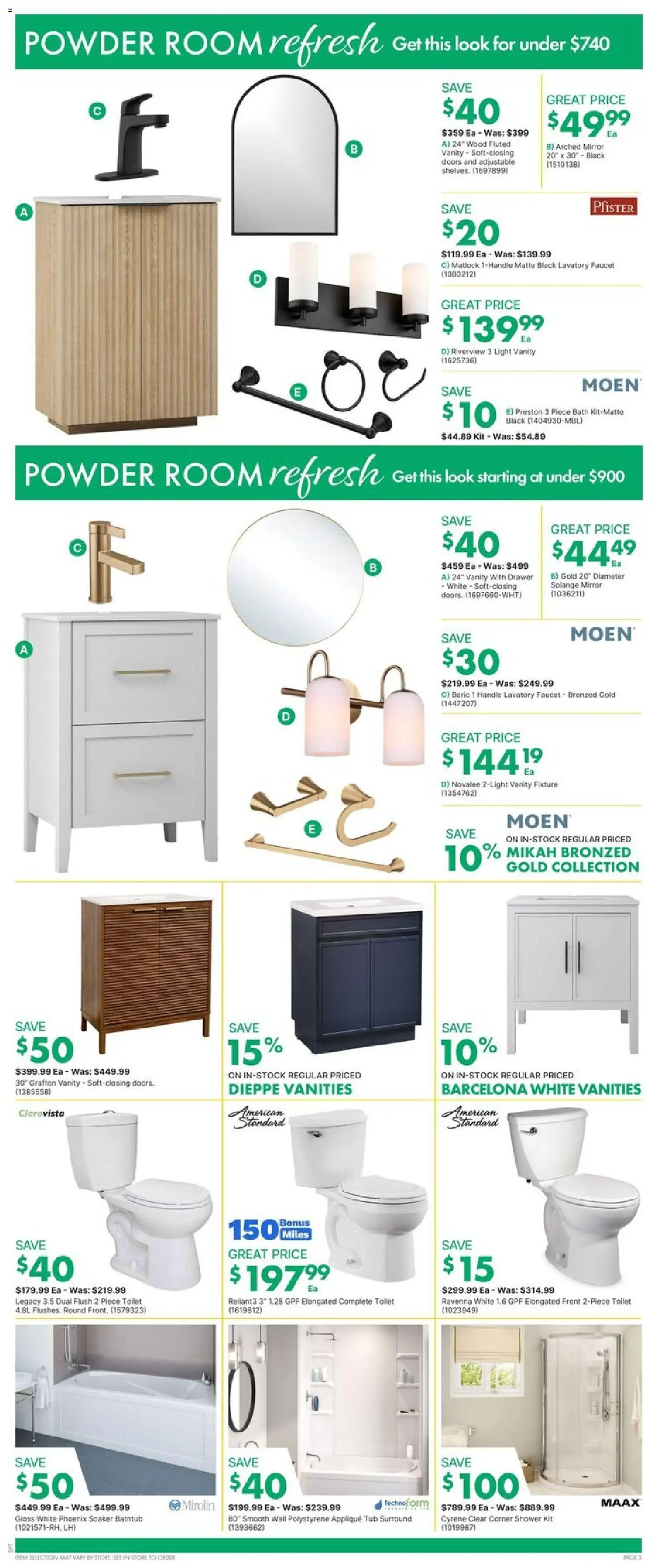 Kent flyer valid from 29.01.2026 | Page: 3 | Products: Powder, Bath, Shower, Mirror
