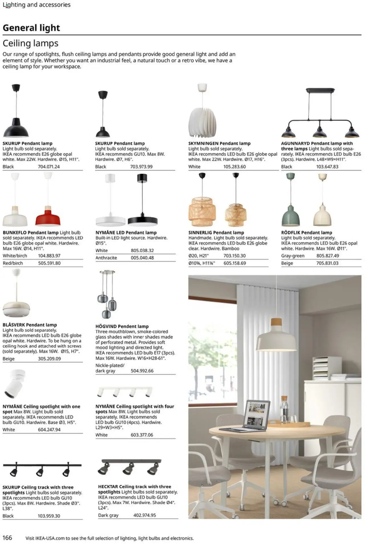 IKEA Office Brochure 2025 - valid from 01.03.2025 | Page: 166 | Products: Hook, Lamp