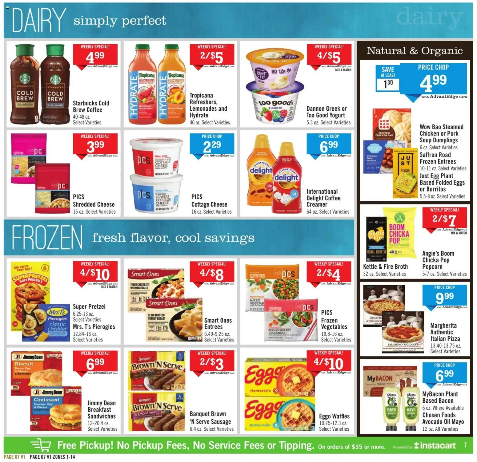 Price Chopper Weekly Ad - valid from 05.04.2026 | Page: 7 | Products: Yogurt, Coffee, Cottage cheese, Kettle
