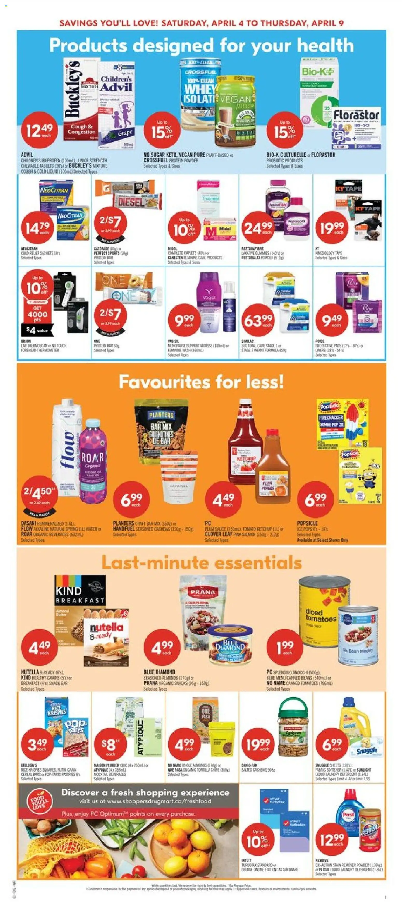 Shoppers flyer valid from 03.04.2026 | Page: 20 | Products: Chips, Ketchup, PC, Thermometer