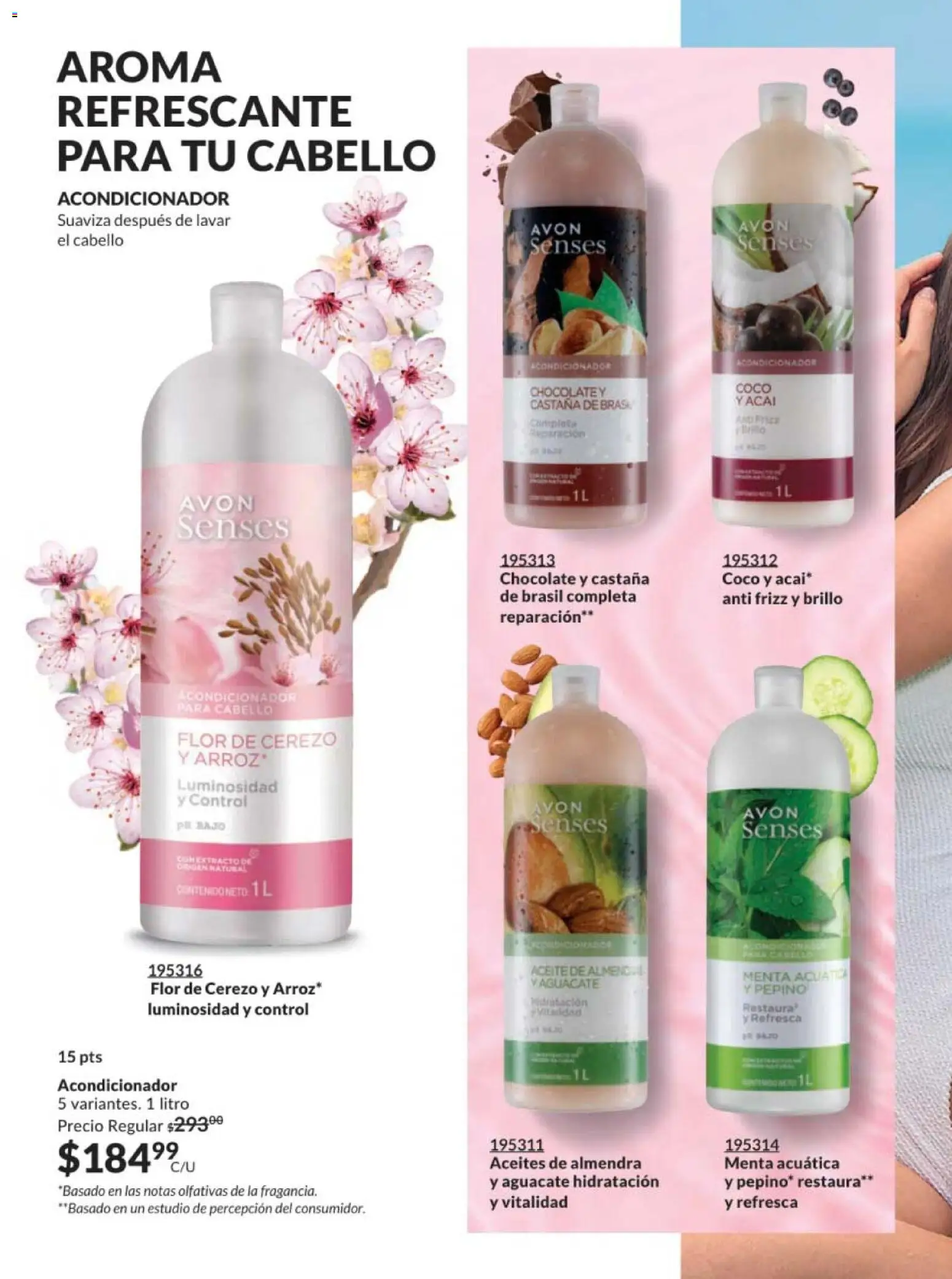 Nuevas ofertas de AVON válidas en toda la República Mexicana desde el 28.11.2025. ¡Encuentra las mejores ofertas en AVON campaña 18 2025! | Página: 200 | Productos: Aceite, Aguacate, Almendra, Acondicionador