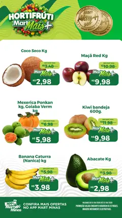 Mart Minas ofertas Hortifruti - Pré-Visualização do folheto da loja Mart Minas, válido de 01.04.2026