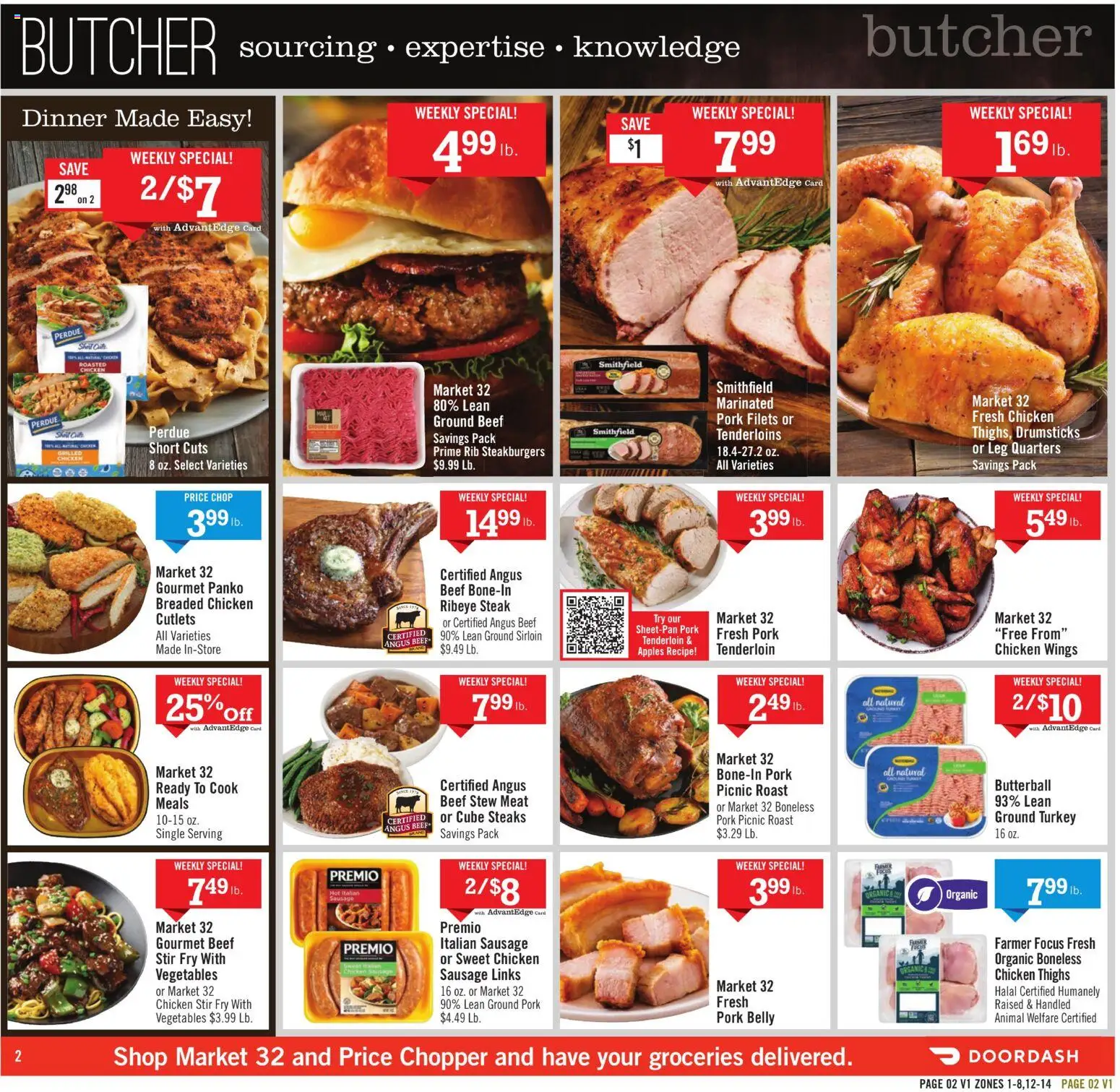 Price Chopper - Weekly Ad - valid from 19.04.2026 | Page: 2 | Products: Pork, Apples, Beef, Sausage