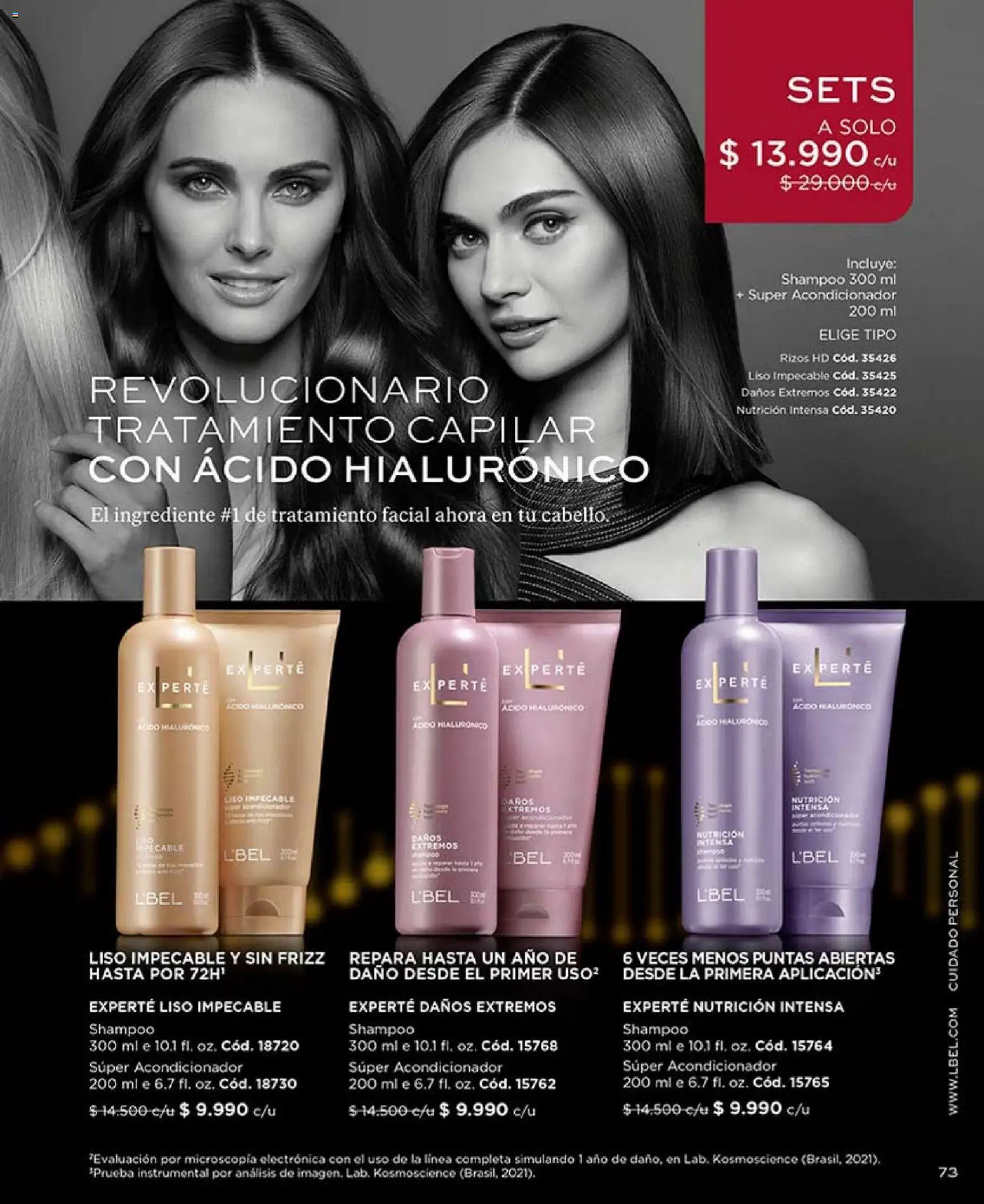 Catálogo L'Bel Campaña 18 │ válido desde el 30.11.2025 | Página: 73 | Productos: Acondicionador, Shampoo