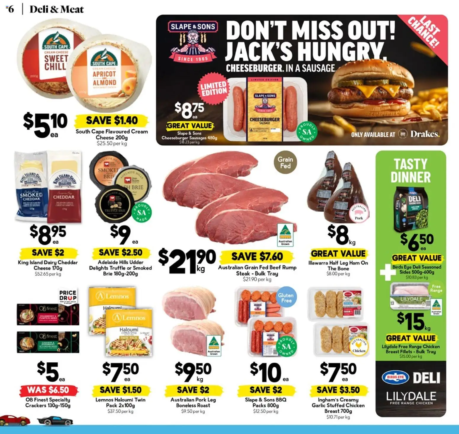 Drakes catalogue - valid from 12.11.2025 | Page: 6 | Products: Crackers, Dairy, Ham, Pork