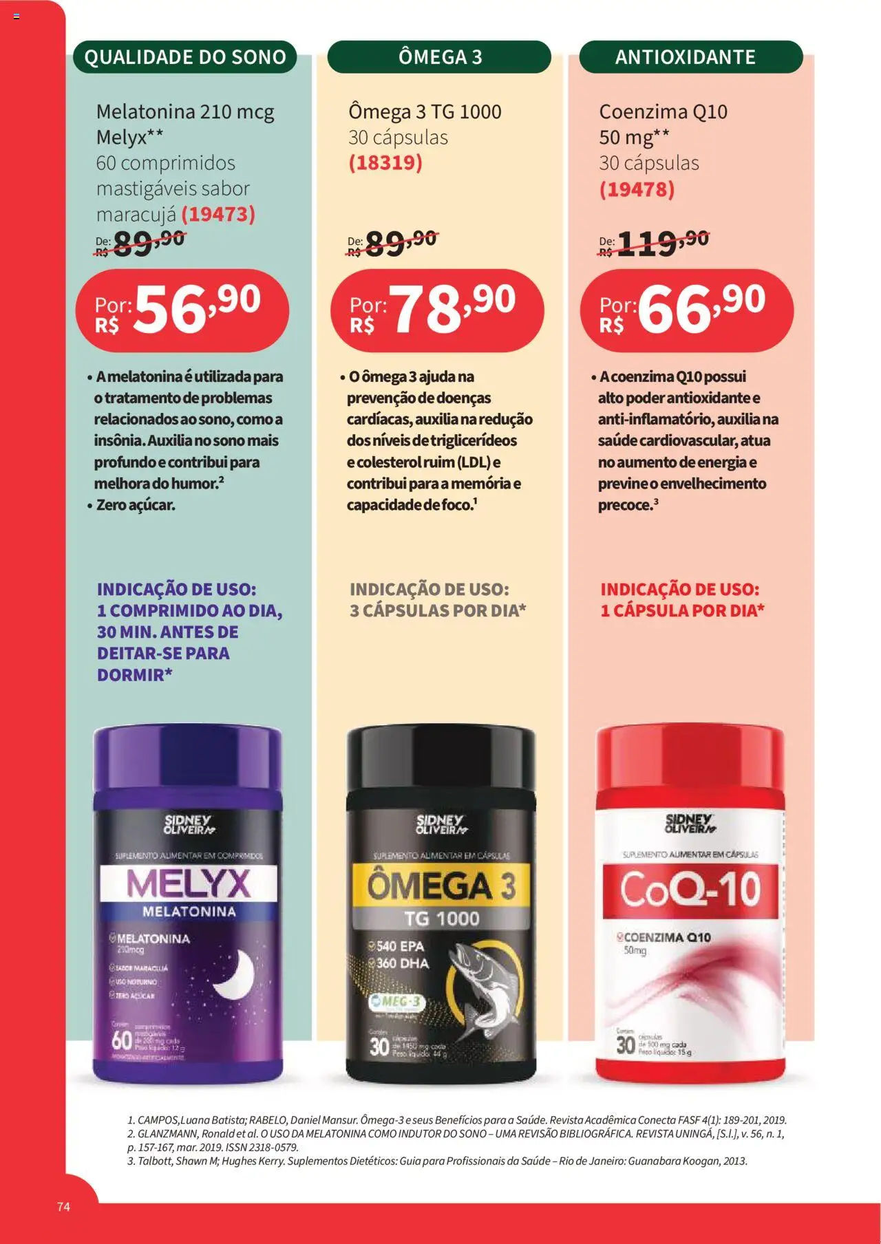 Jequiti Folheto - válido de 01.08.2025 | Página: 74 | Produtos: Maracujá, Ômega 3, Revista, Suplementos
