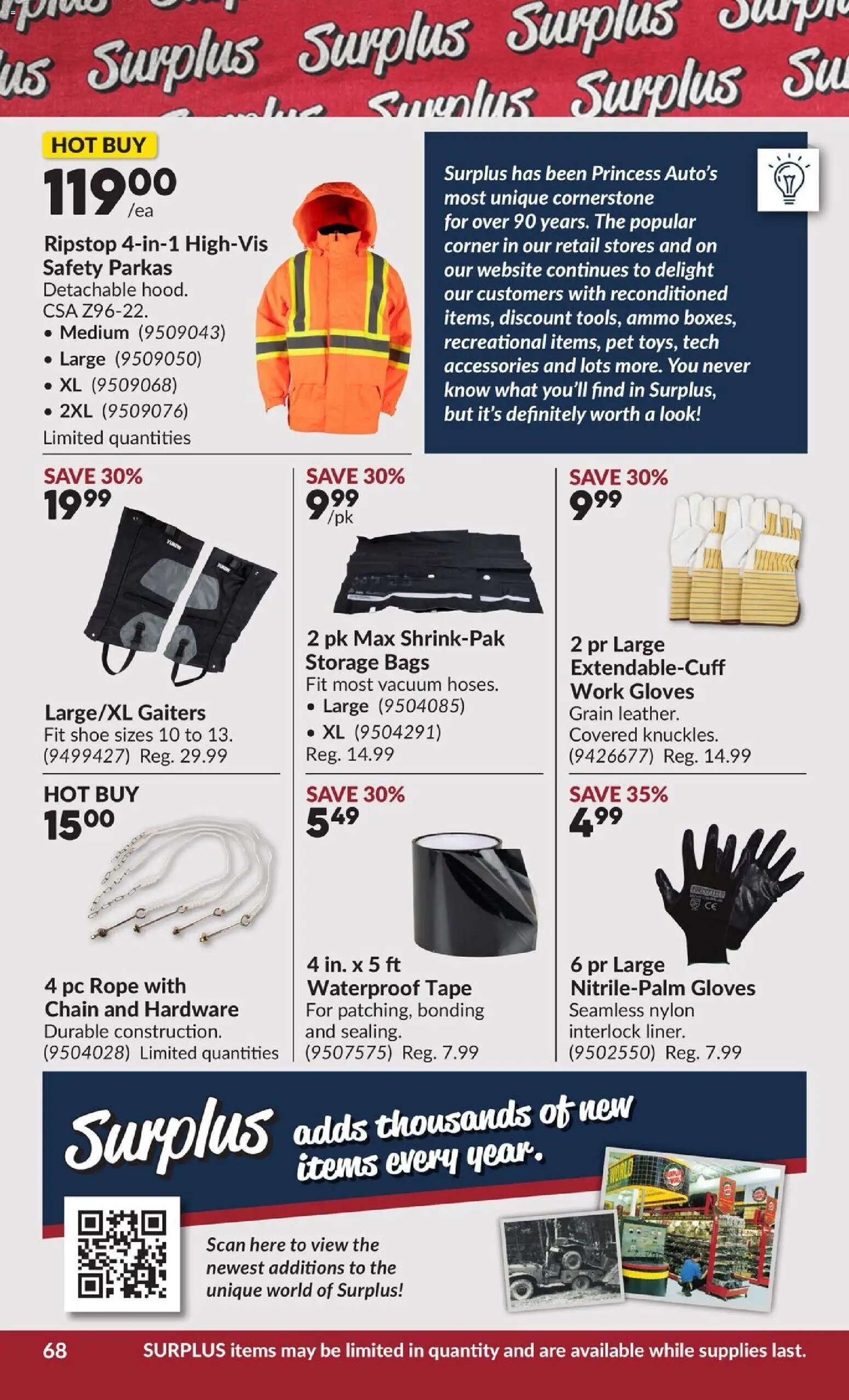 Princess Auto flyer valid from 04.11.2025 | Page: 75 | Products: Gloves, PC