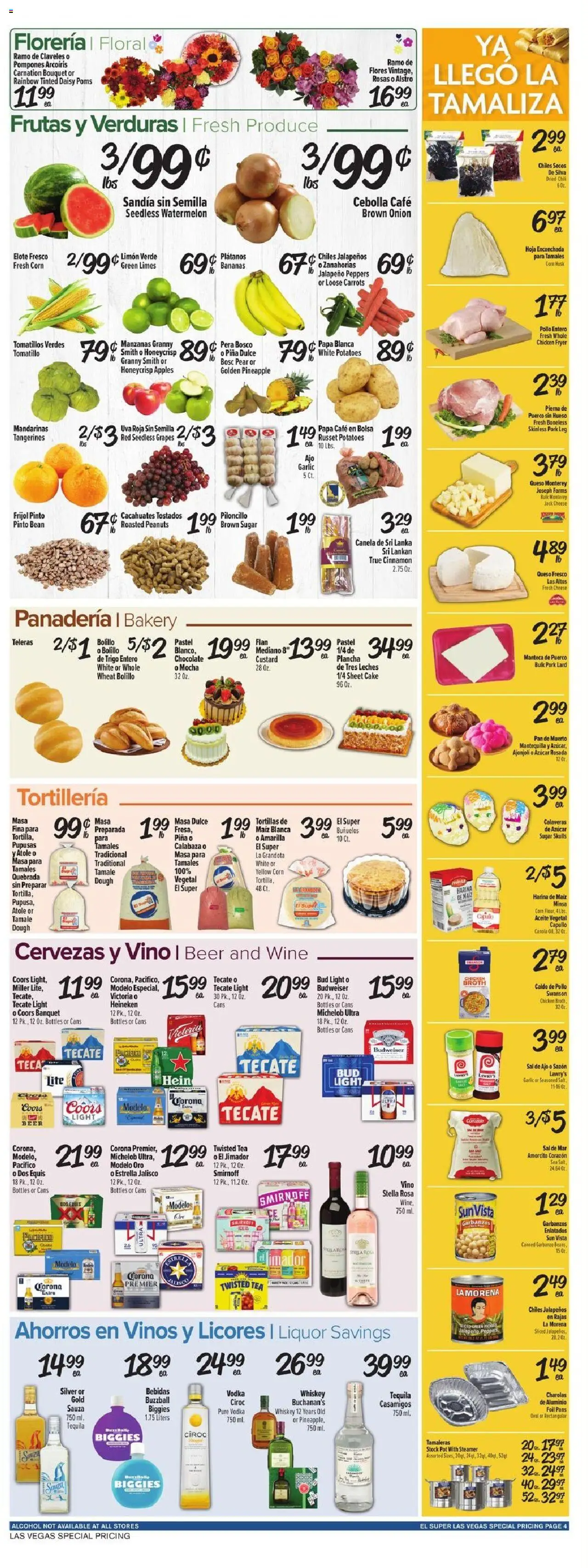 El Super Weekly Ad - valid from 15.10.2025 | Page: 4 | Products: Chocolate, Vodka, Pear, Steamer