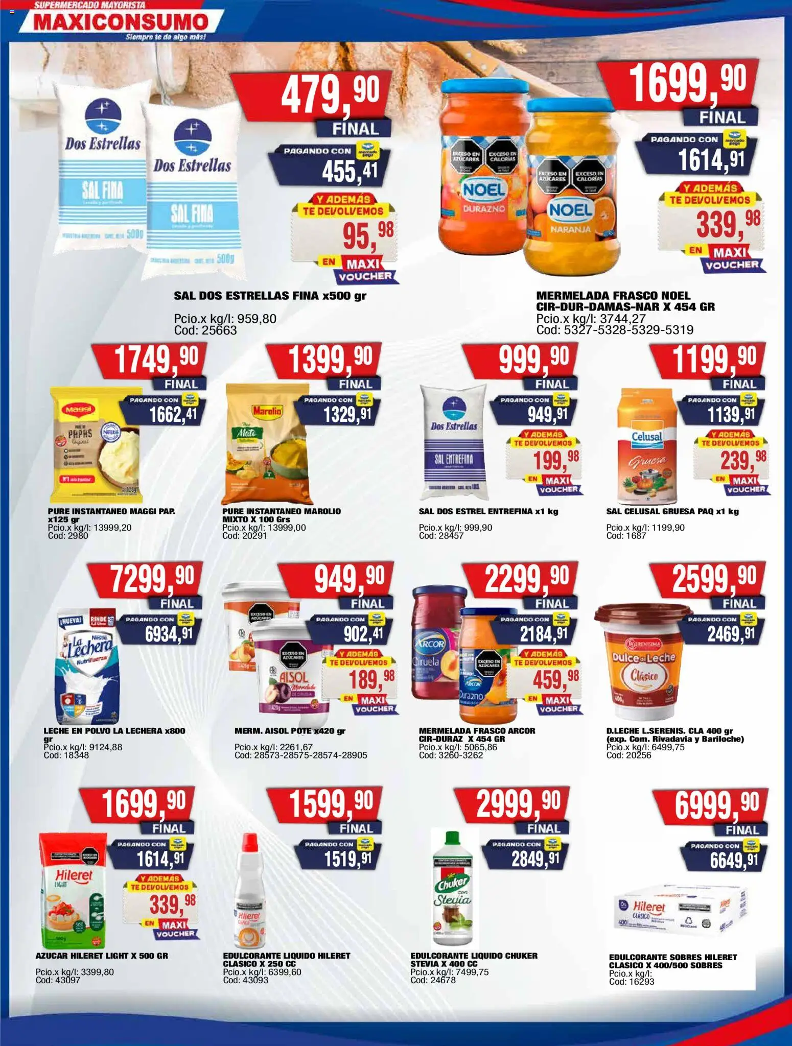 Maxiconsumo ofertas │ válido desde el 16.03.2026 | Página: 6 | Productos: Azucar, Durazno, Polvo, Edulcorante