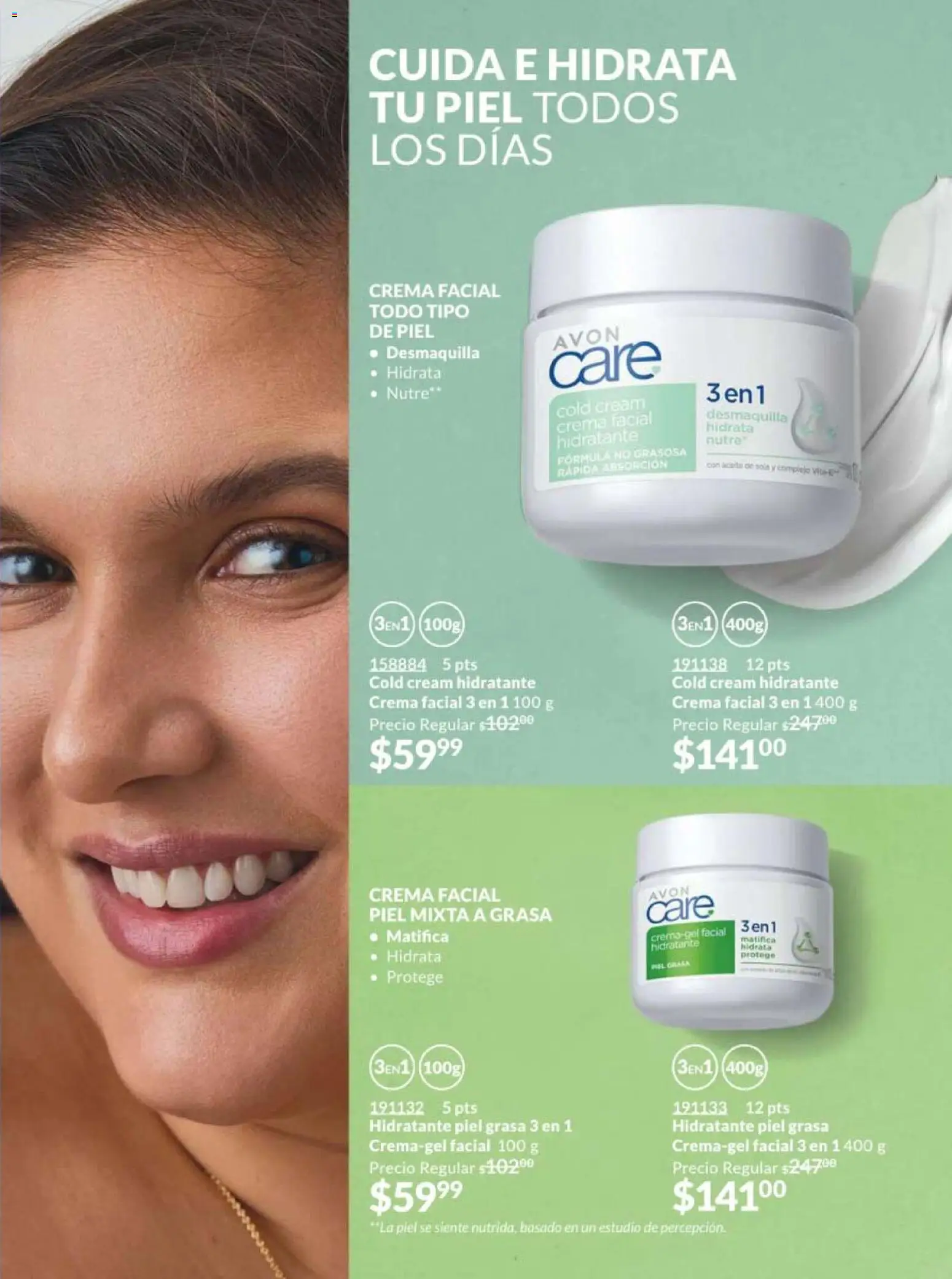 Nuevas ofertas de AVON válidas en toda la República Mexicana desde el 13.03.2026. ¡Encuentra las mejores ofertas en AVON campaña 5 2026! | Página: 147 | Productos: Crema, Aceite