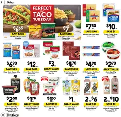 Preview of Drakes catalogue  - valid from 22.04.2026 | Page: 8 | Products: Cheese, Coffee, Ham, Cream