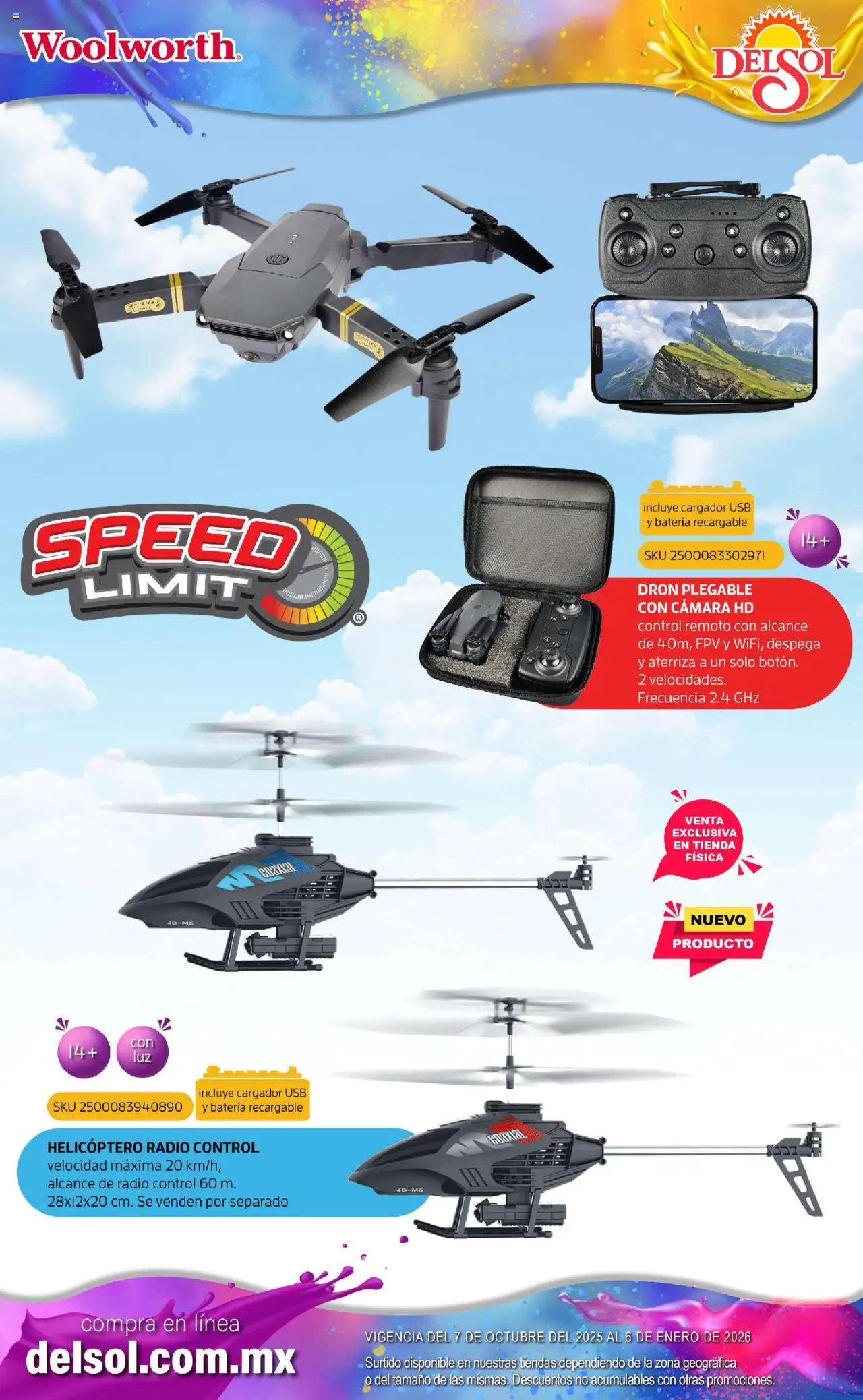 Nuevas ofertas de Del Sol y Woolworth válidas en toda la República Mexicana desde el 07.10.2025. ¡Encuentra las mejores ofertas en Del Sol y Woolworth - Catálogo Castillo Del Juguete! | Página: 187 | Productos: Radio, Control remoto, Cámara, Batería
