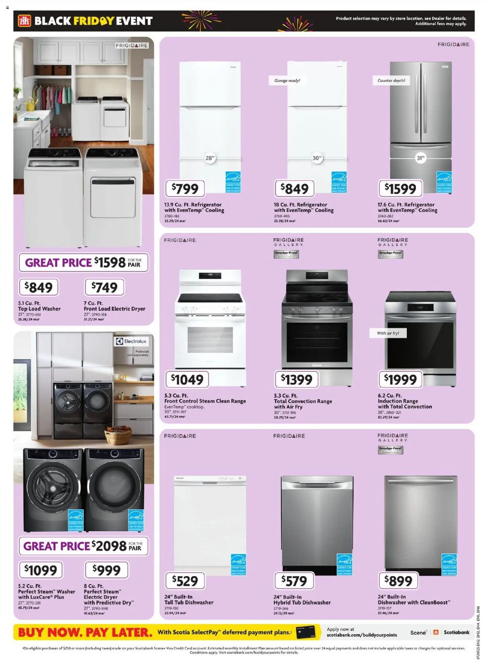Home Hardware flyer valid from 20.11.2025 | Page: 2 | Products: Refrigerator, Dryer, Dishwasher