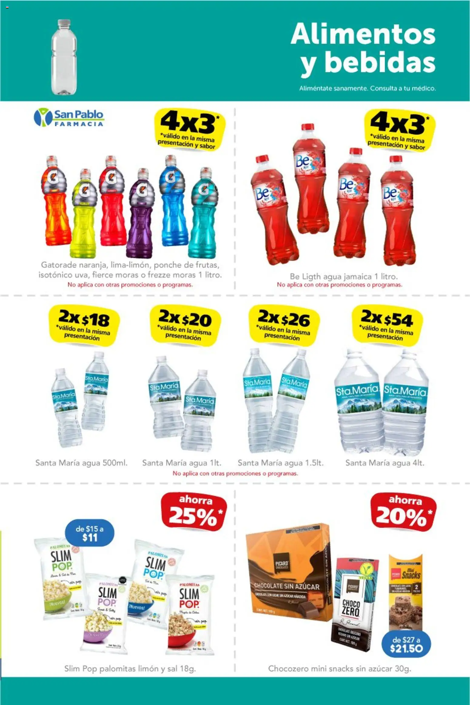 Nuevas ofertas de Farmacia San Pablo válidas en toda la República Mexicana desde el 18.11.2025. ¡Encuentra las mejores ofertas en Farmacia San Pablo catálogo! | Página: 14 | Productos: Azúcar, Agua, Limón, Chocolate