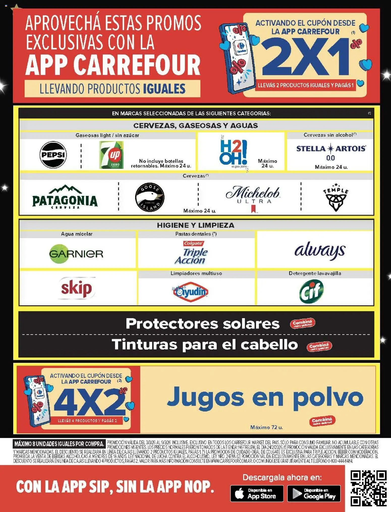 Carrefour Market catálogo │ válido desde el 03.03.2026 | Página: 3 | Productos: Teléfono, Azucar, Polvo, Detergente