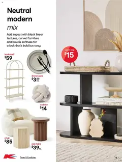 Kmart catalogue - valid from 24.07.2025 | Page: 18 | Products: Table, Chair, Cushion, Bookshelf