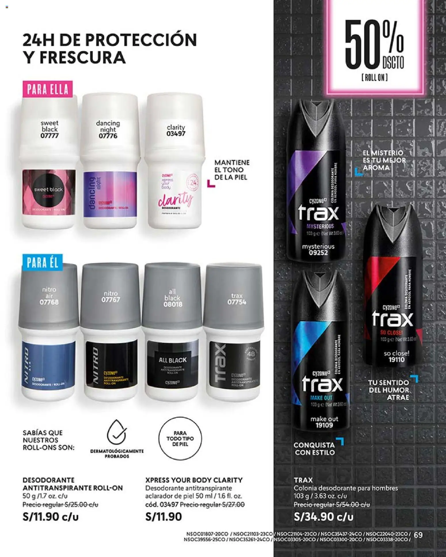 Catálogo CyZone válido desde 21.02.2026 | Página: 69 | Productos: Desodorante, Antitranspirante