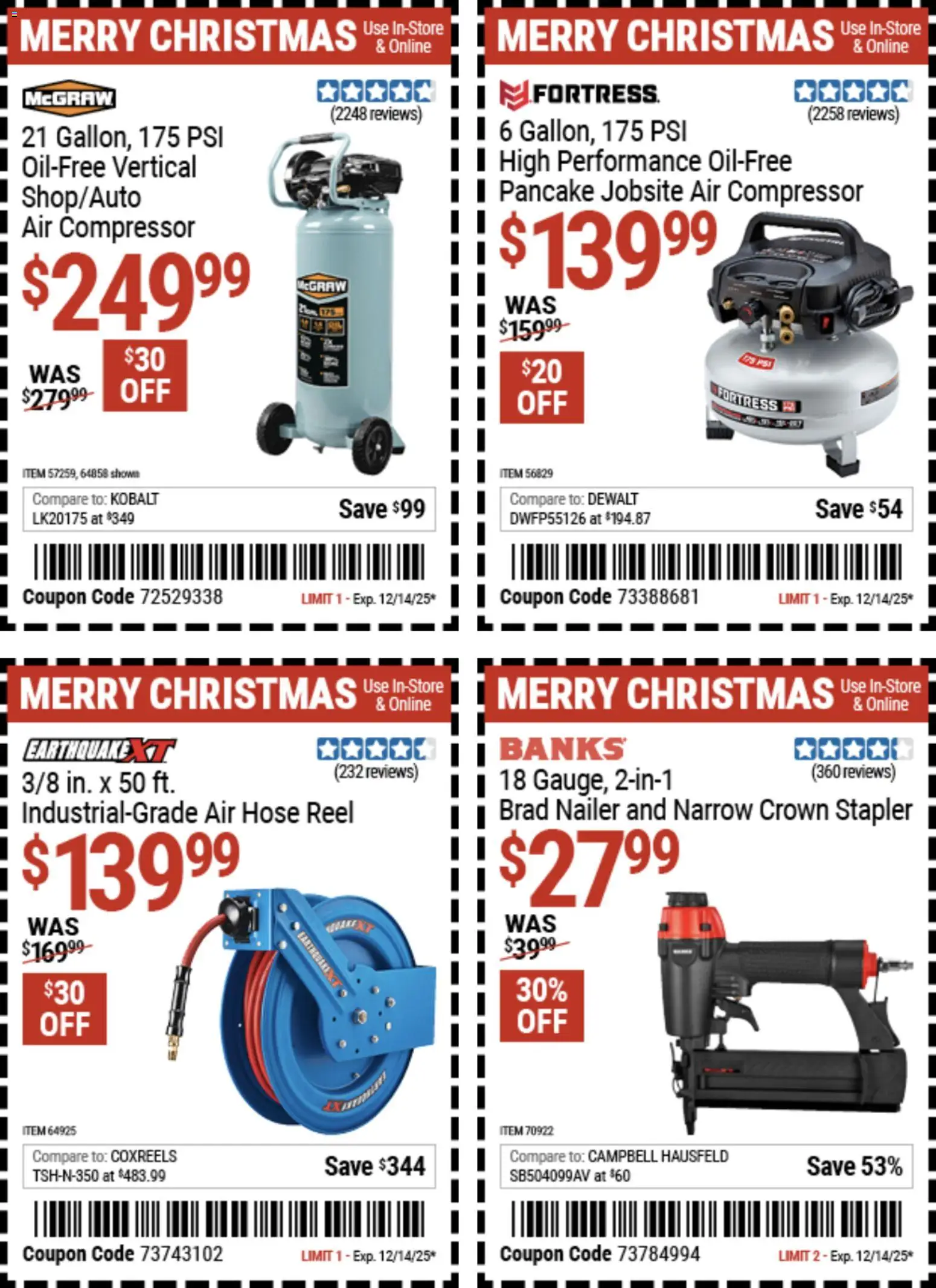 Harbor Freight Christmas Coupon Deals - valid from 02.12.2025 | Page: 13