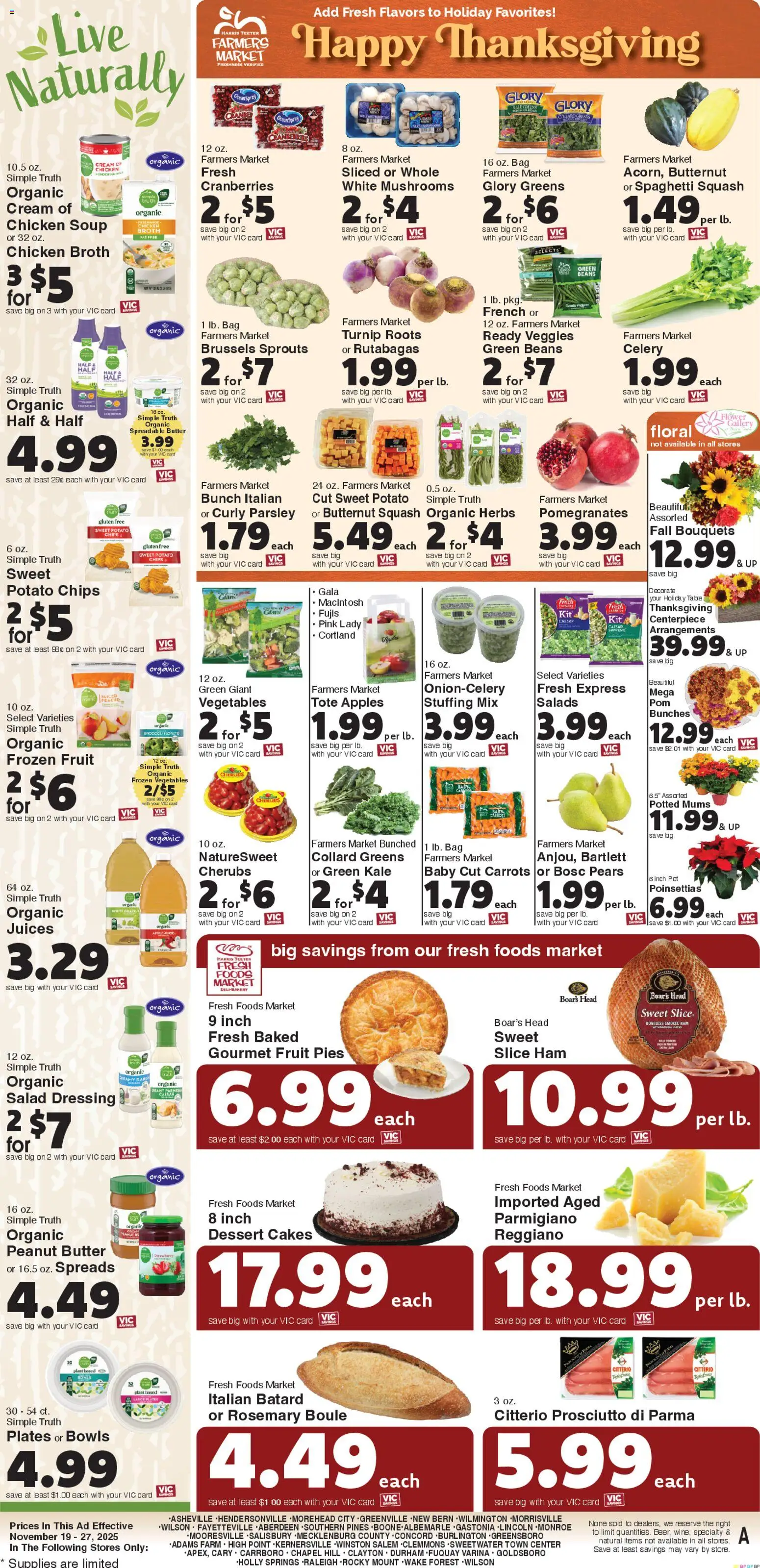 Harris Teeter Weekly Ad - valid from 19.11.2025 | Page: 15 | Products: Chips, Salad, Vegetables, Parsley