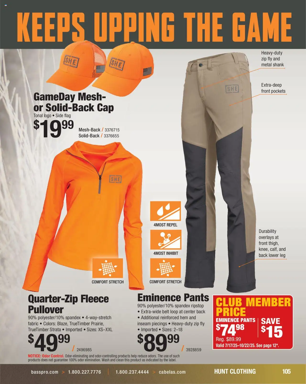 Cabela's Hunting Master 25 - valid from 11.08.2025 | Page: 105 | Products: Pants, Cap, Belt, Game