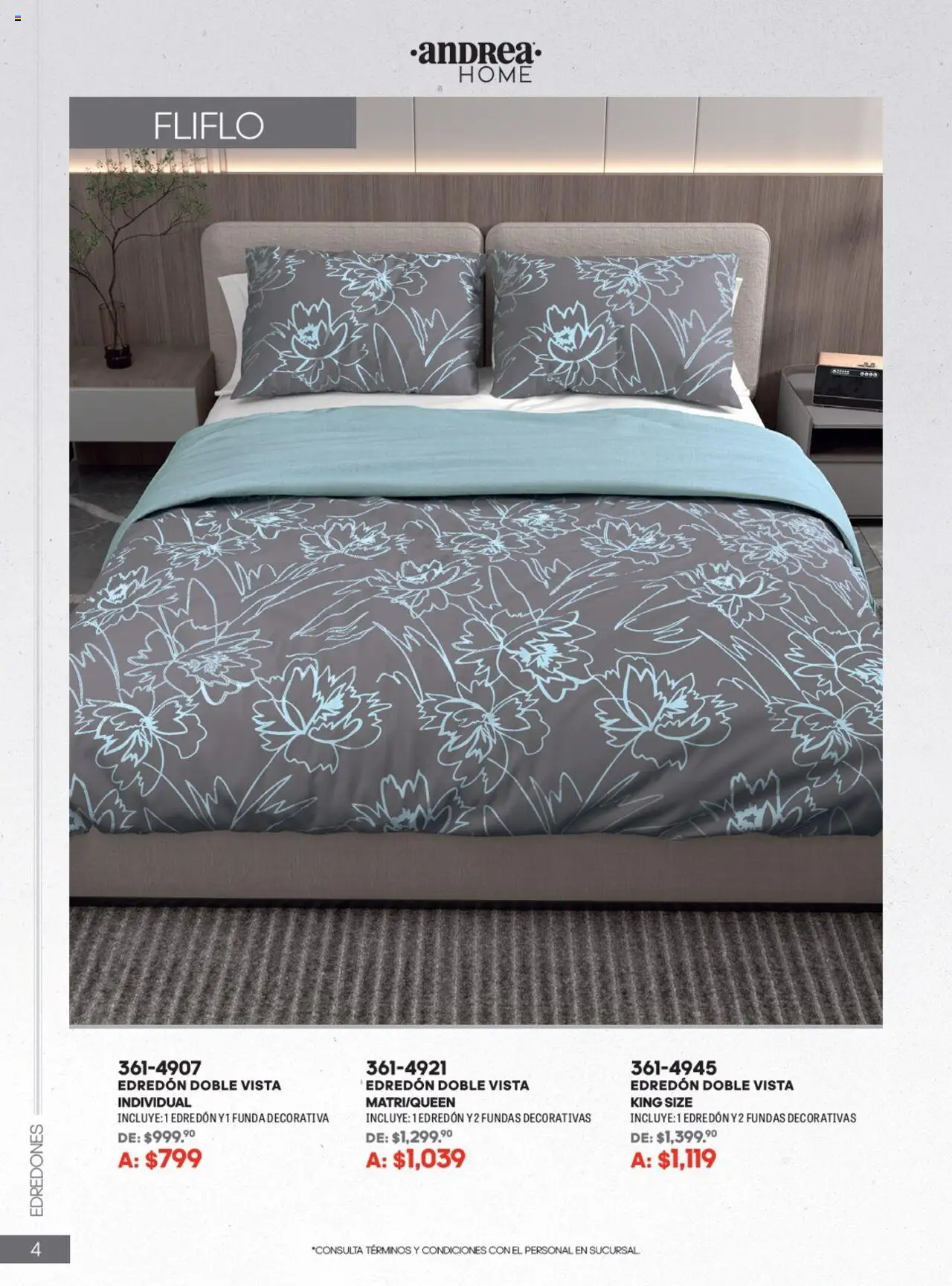 Nuevas ofertas de Andrea válidas en toda la República Mexicana desde el 22.06.2025. ¡Encuentra las mejores ofertas en Andrea catálogo Home! | Página: 4 | Productos: Funda