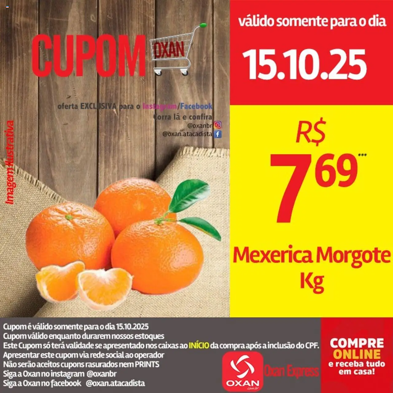Oxan Atacadista Folheto - válido de 15.10.2025 | Página: 19 | Produtos: Mexerica