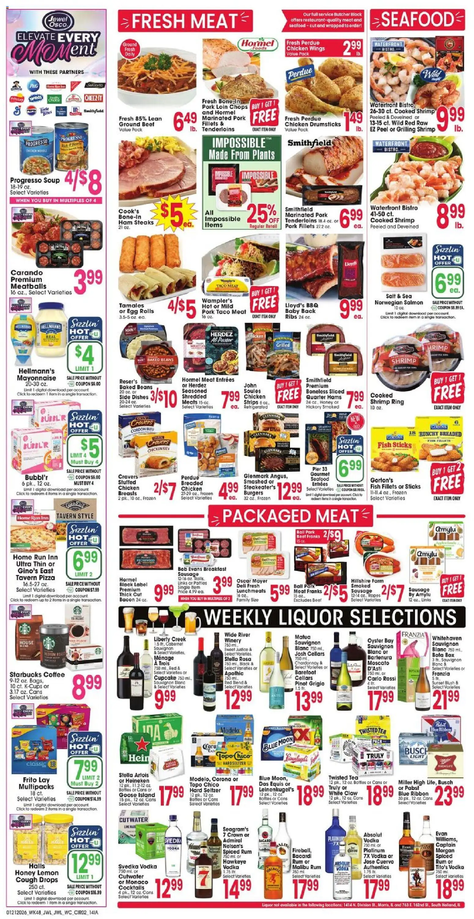 Jewel Osco Weekly Ad - IA - valid from 21.01.2026 | Page: 2 | Products: Ring, Pork, Tea, Salt