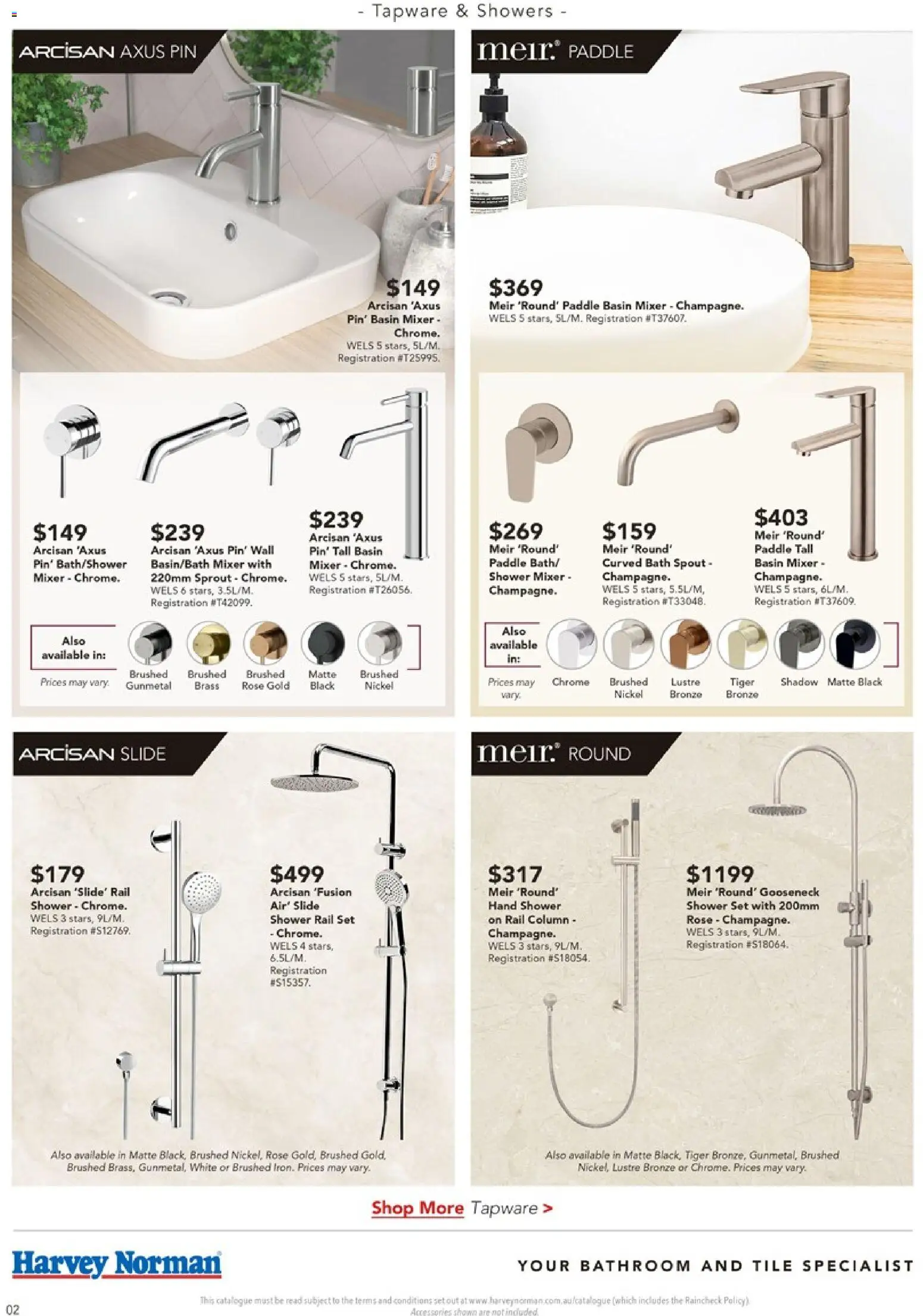 Harvey Norman catalogue - valid from 11.02.2026 | Page: 2 | Products: Bath, Shower, Mixer, Bathroom