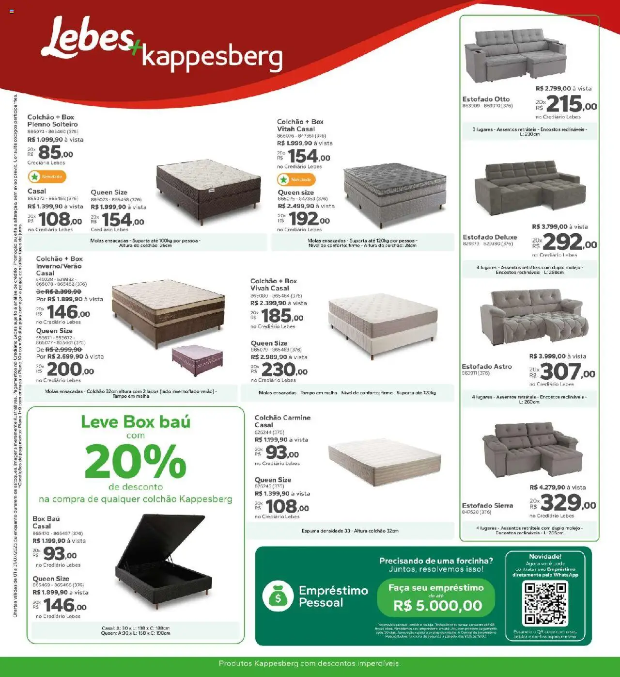 Lebes Folheto - válido de 01.07.2025 | Página: 12 | Produtos: Pó, Colchão, Faca