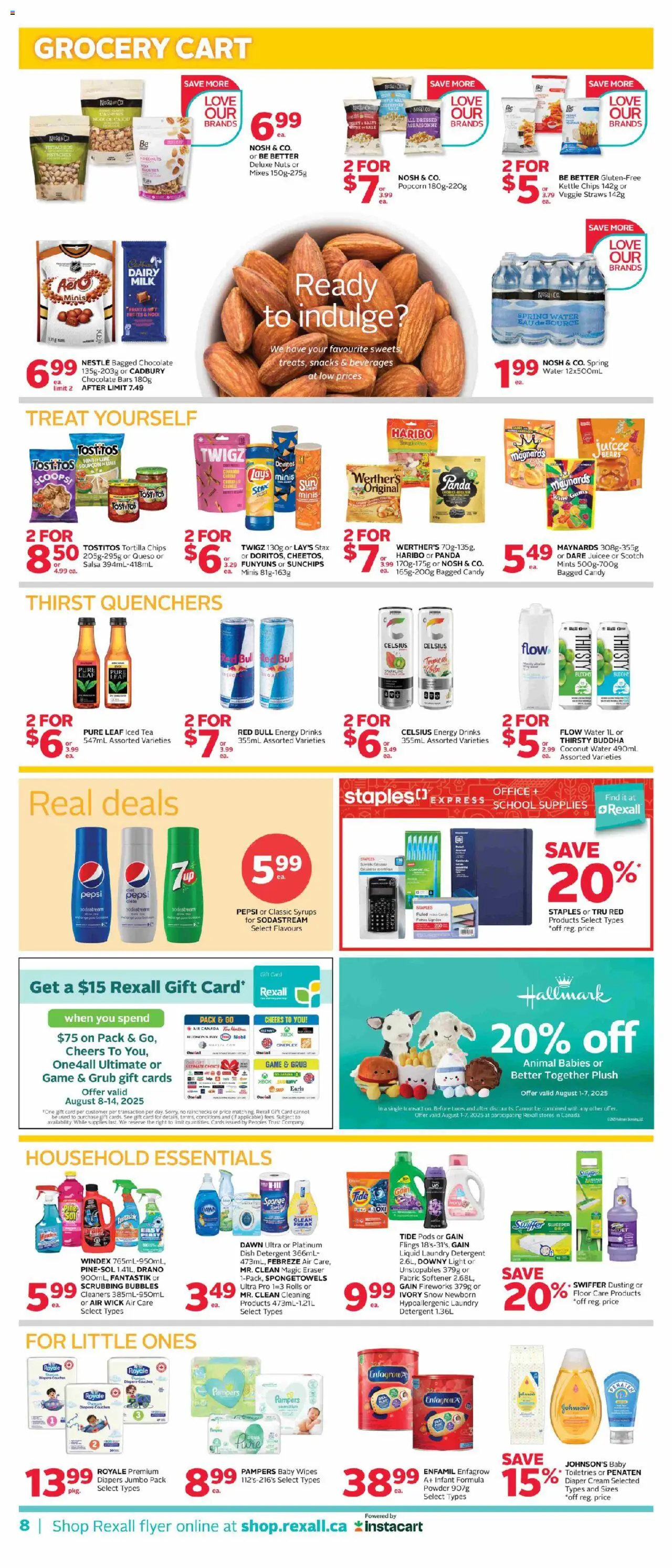 Rexall flyer valid from 08.08.2025 | Page: 17 | Products: Cream, Game, Detergent, Milk