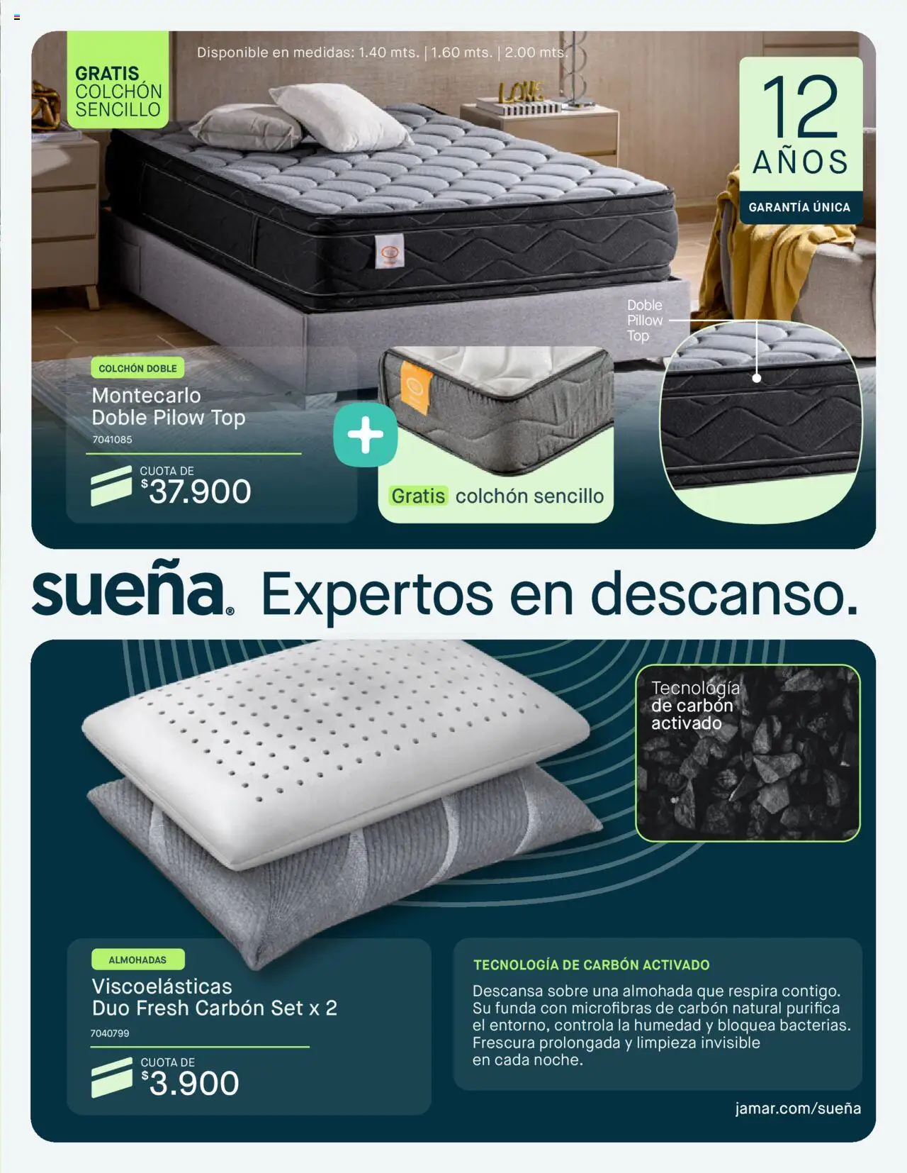 Muebles jamar revista - valida desde el 15.08.2025 | Página: 9 | Productos: Sobre, Colchón, Almohada, Top