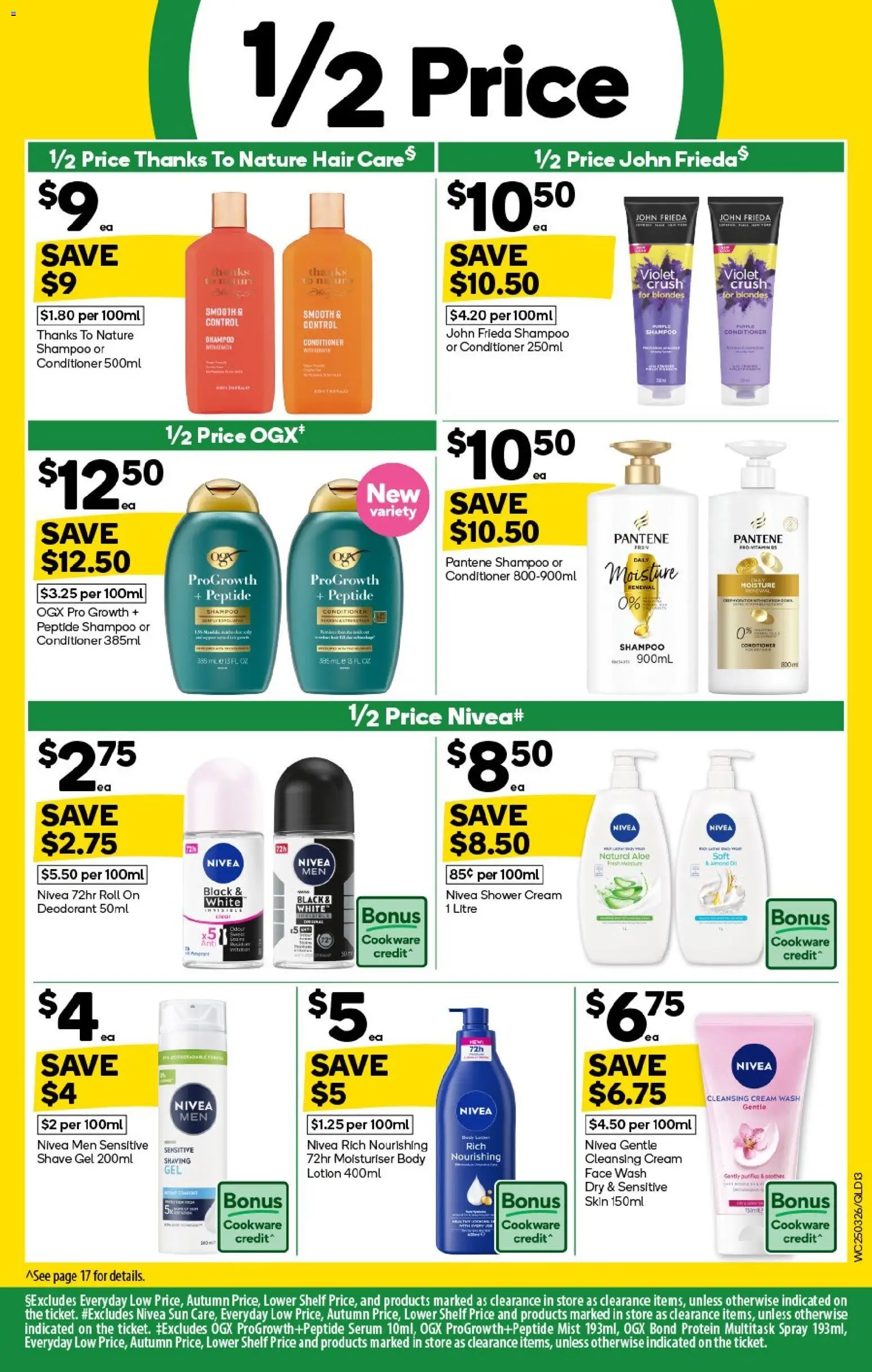 Woolworths catalogue - valid from 25.03.2026 | Page: 13 | Products: Shelf, Conditioner, Moisturiser, Cream