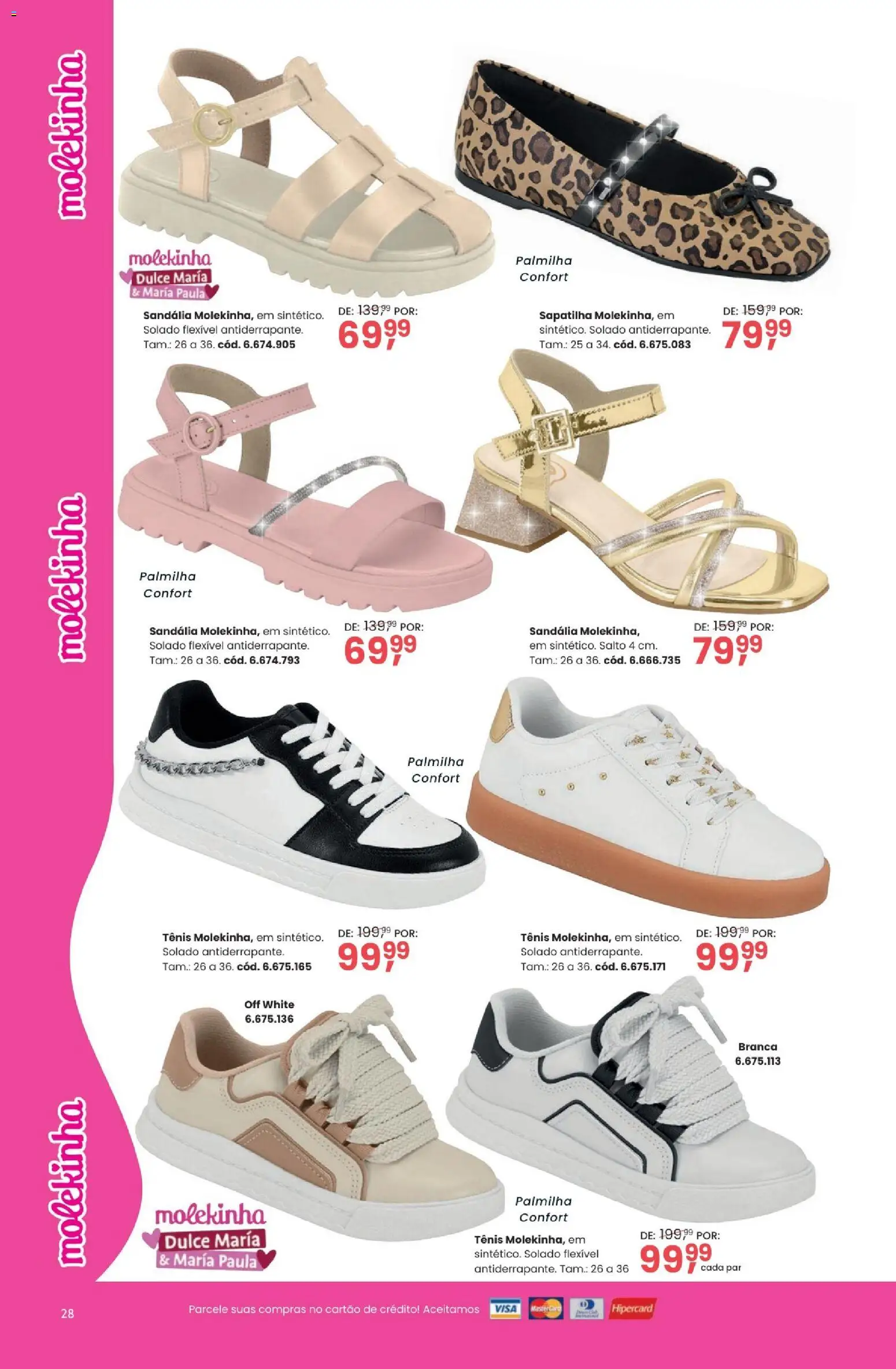 Quatro Estações Folheto - válido de 03.03.2026 | Página: 28 | Produtos: Tênis, Palmilha