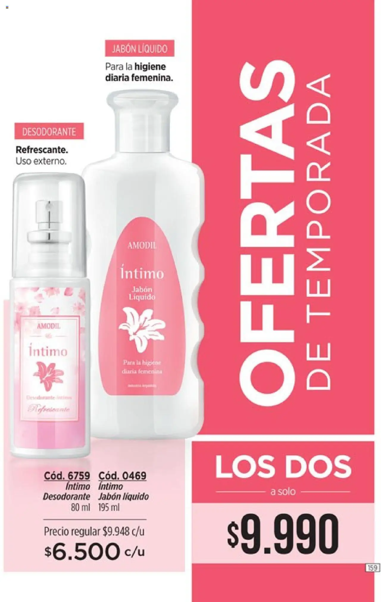 Catálogo Amodil Campaña 12 │ válido desde el 26.06.2025 | Página: 159 | Productos: Jabón líquido, Jabón, Desodorante