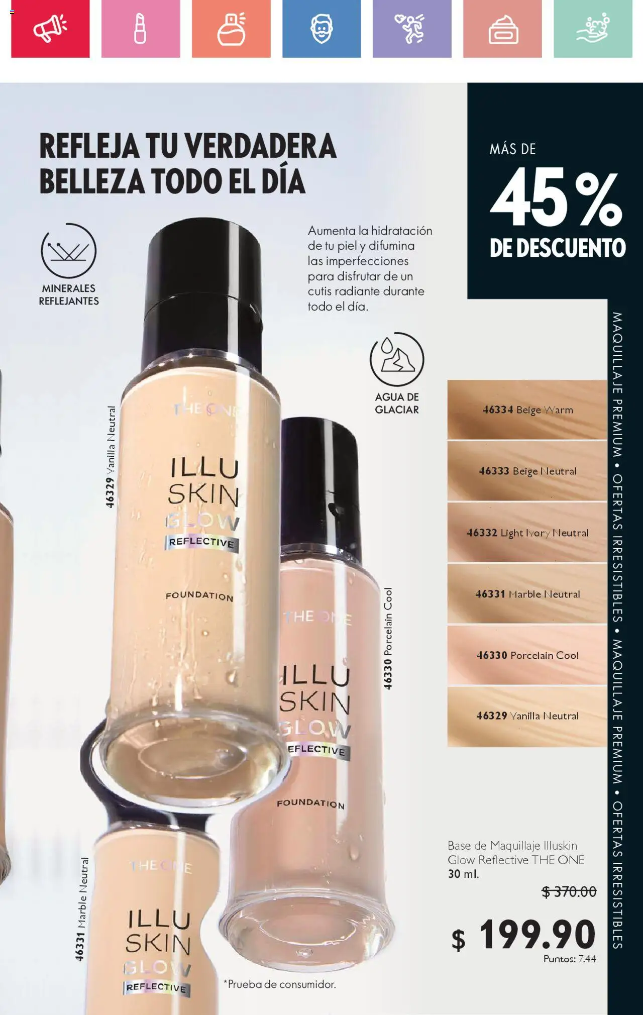 Nuevas ofertas de Oriflame válidas en toda la República Mexicana desde el 02.08.2025. ¡Encuentra las mejores ofertas en Oriflame - Campaña 11 2025! | Página: 119 | Productos: Base de maquillaje, Agua, Radiante, Maquillaje